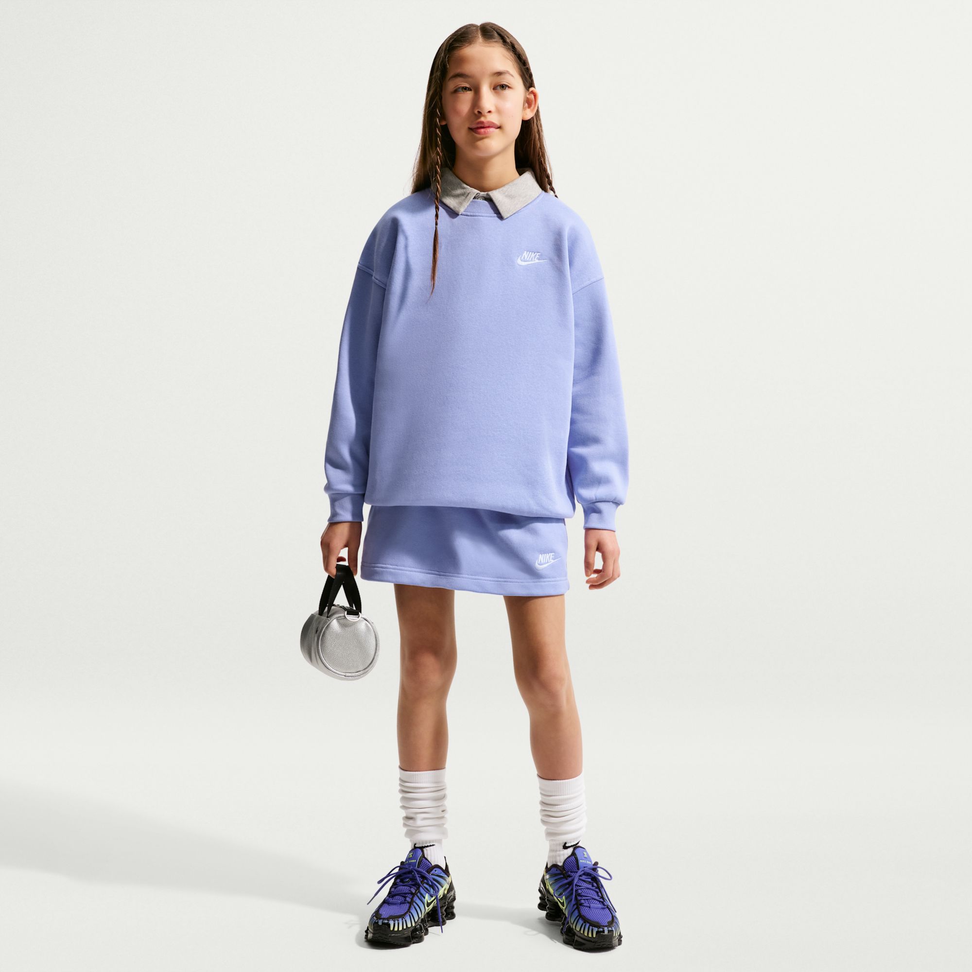 Nike Girls' Sportswear Club Fleece Oversized Sweatshirt product image