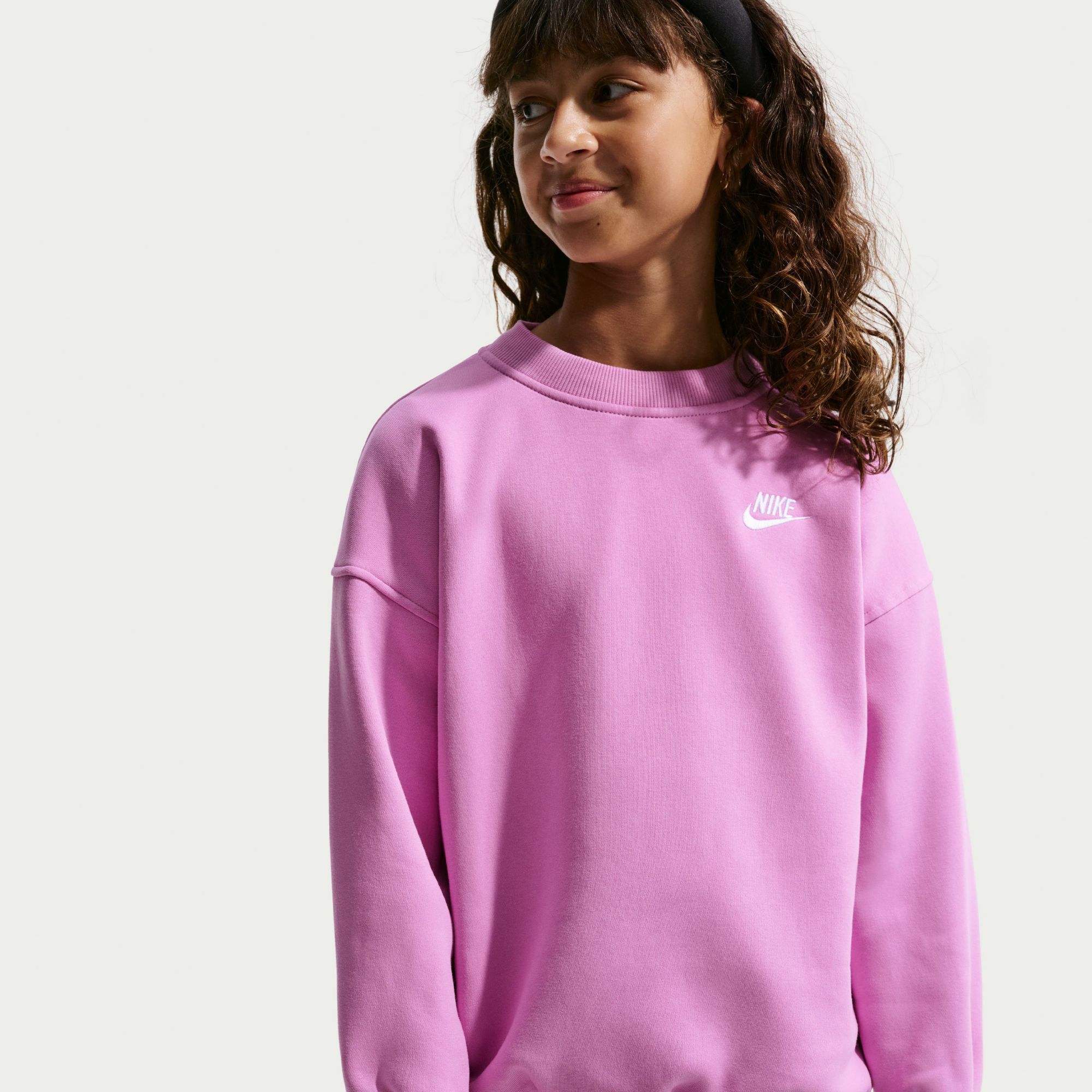 Nike Girls' Sportswear Club Fleece Oversized Sweatshirt product image