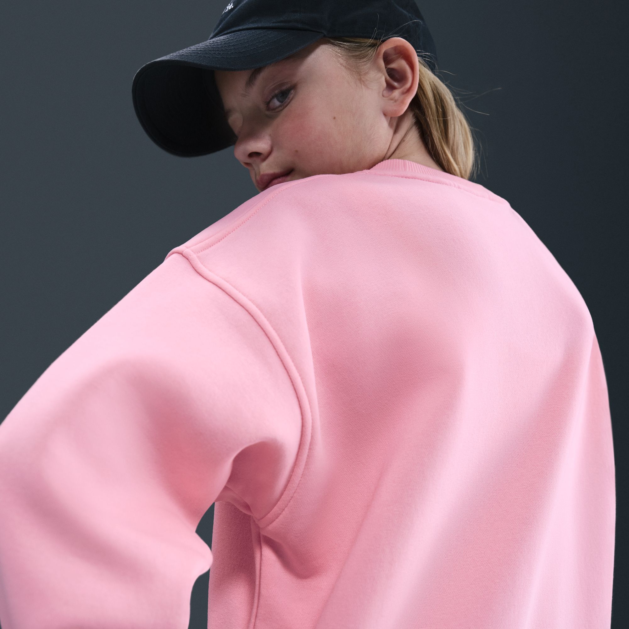 Nike Girls' Sportswear Club Fleece Oversized Sweatshirt product image