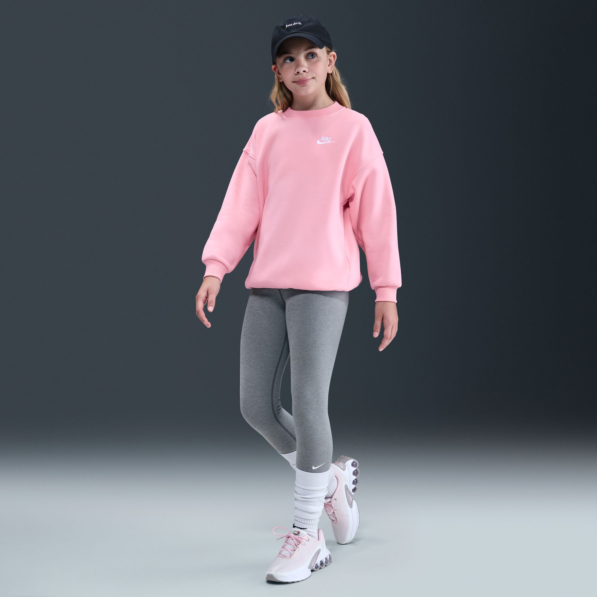 Nike Girls' Sportswear Club Fleece Oversized Sweatshirt product image