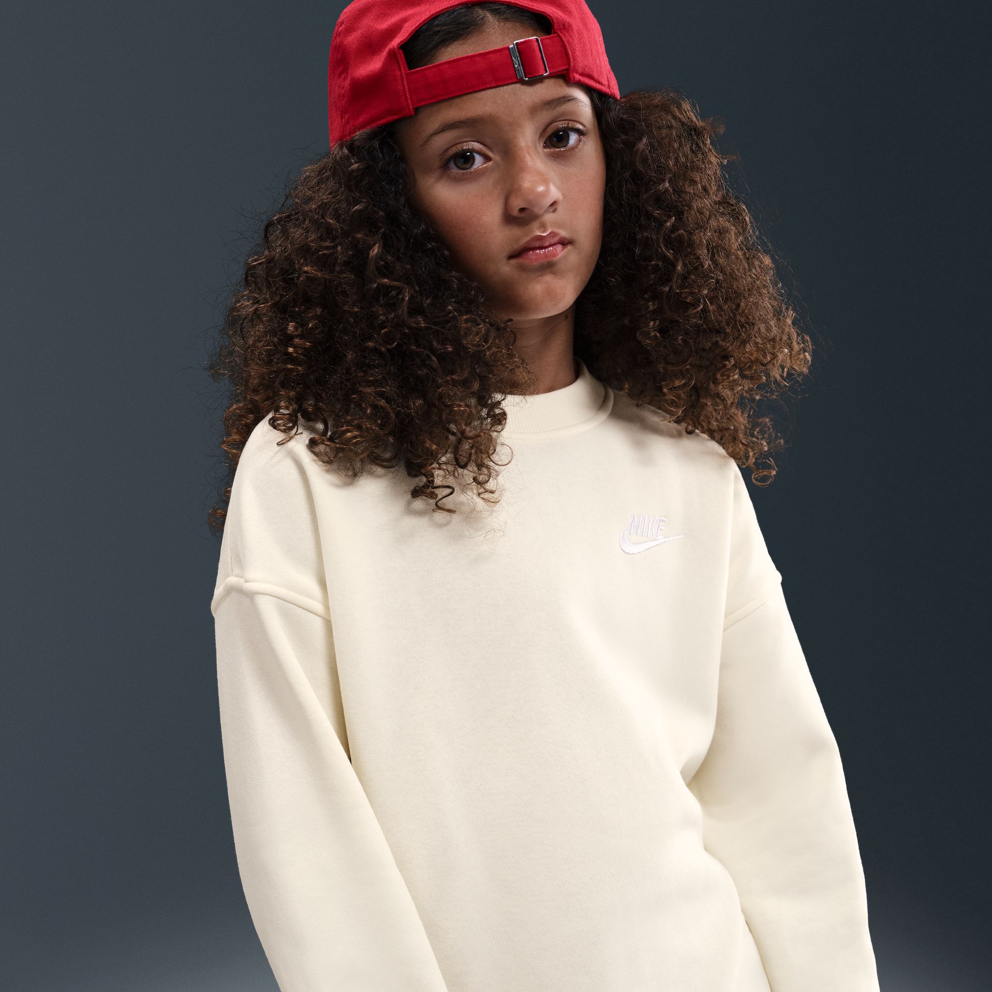 Nike Girls' Sportswear Club Fleece Oversized Sweatshirt product image