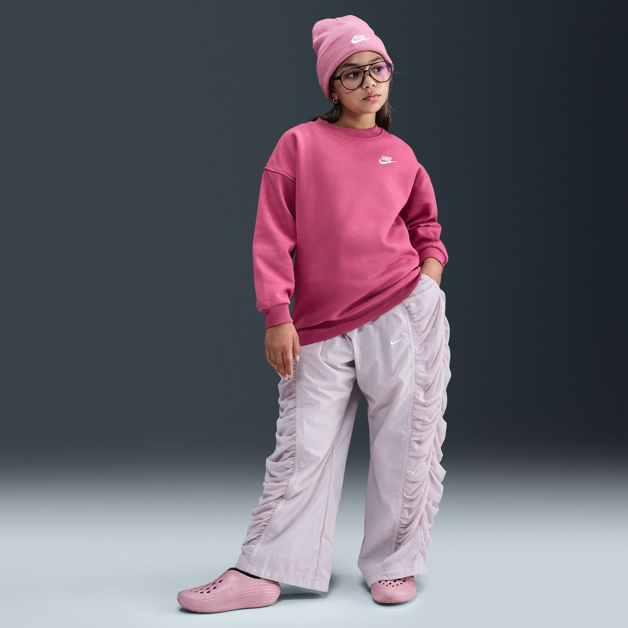 Nike Girls' Sportswear Club Fleece Oversized Sweatshirt product image