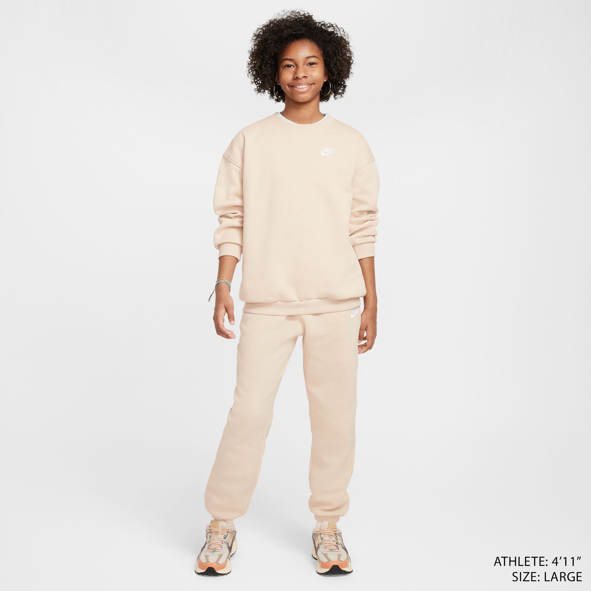 Nike Girls' Sportswear Club Fleece Oversized Sweatshirt product image