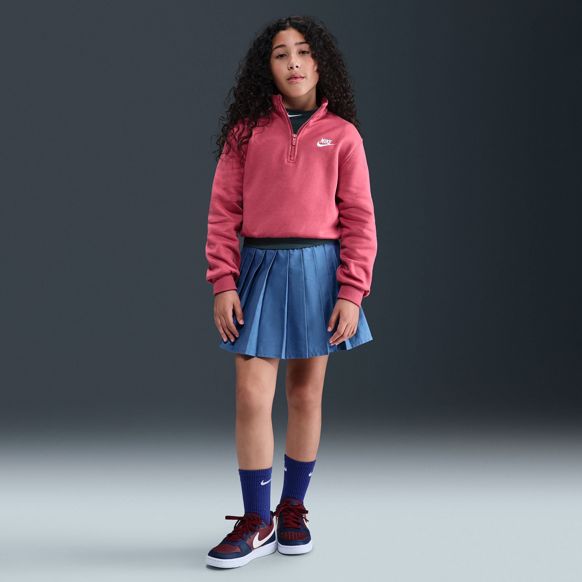 Nike Girls' 1/2-Zip Club Fleece Pullover product image