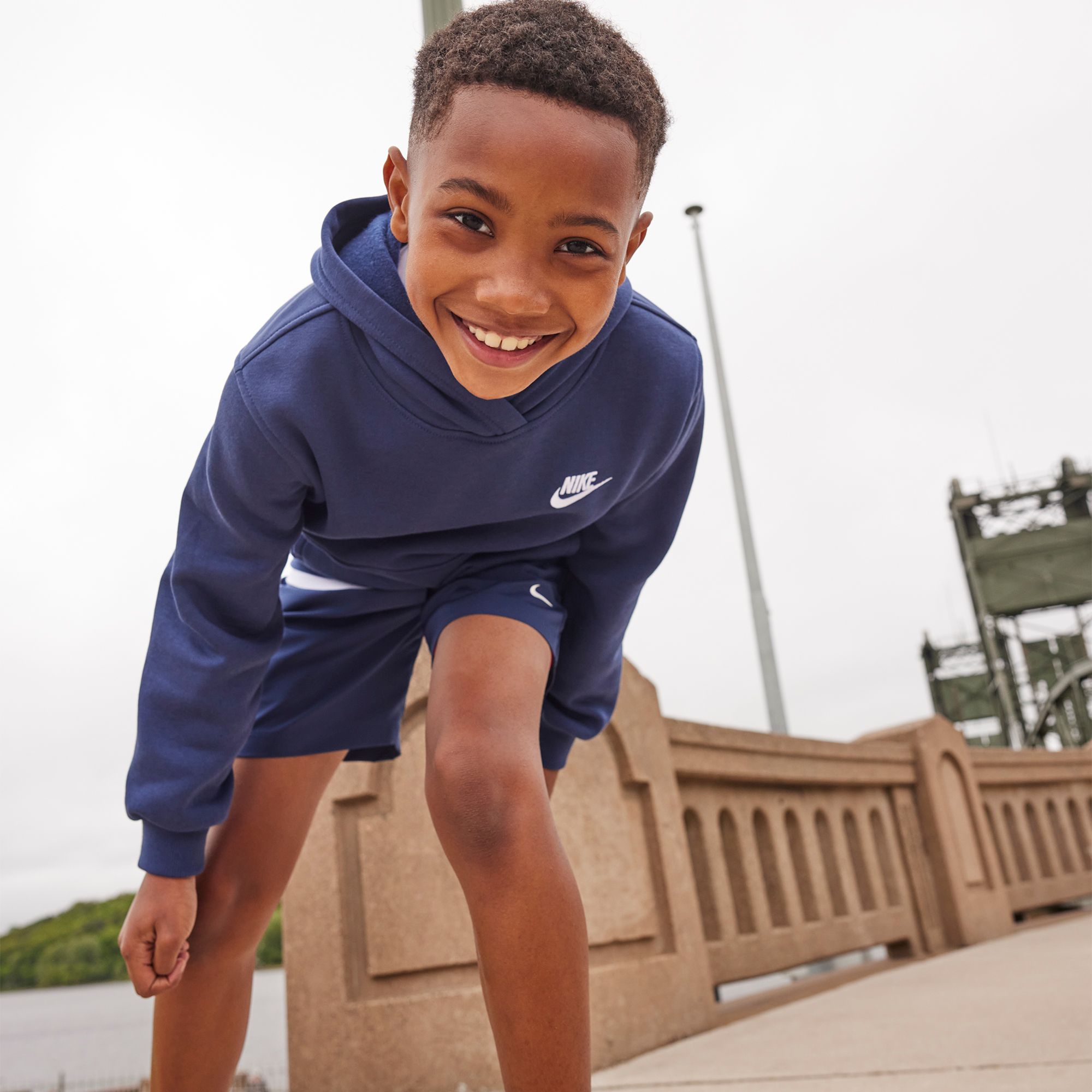 Nike Kids' Fit Sportswear Club Fleece Hoodie product image