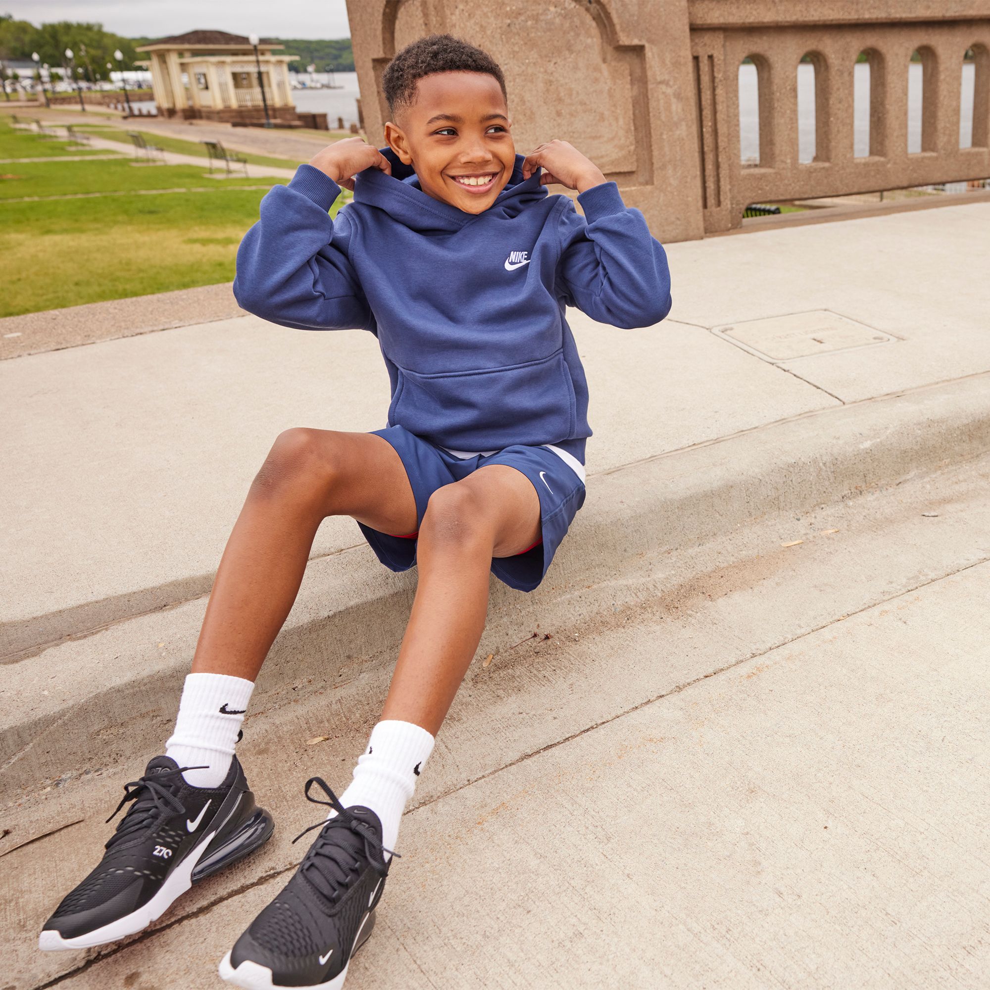 Nike Kids' Fit Sportswear Club Fleece Hoodie product image