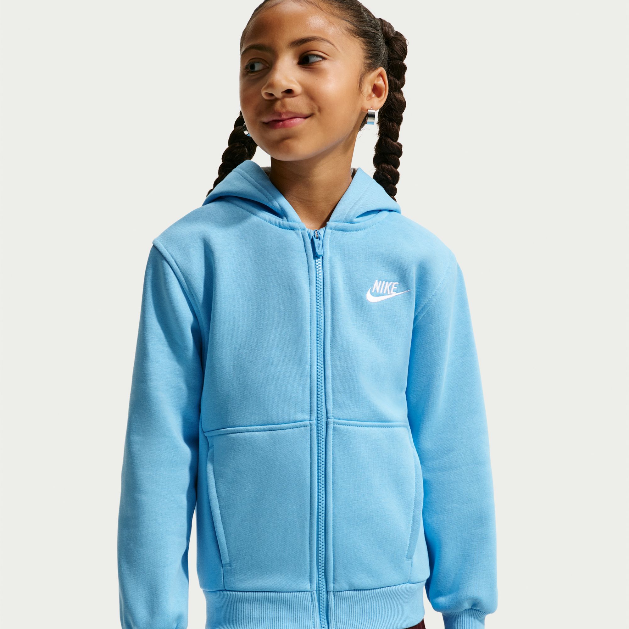 Nike Kids' Fit Sportswear Club Fleece Full-Zip Hoodie product image