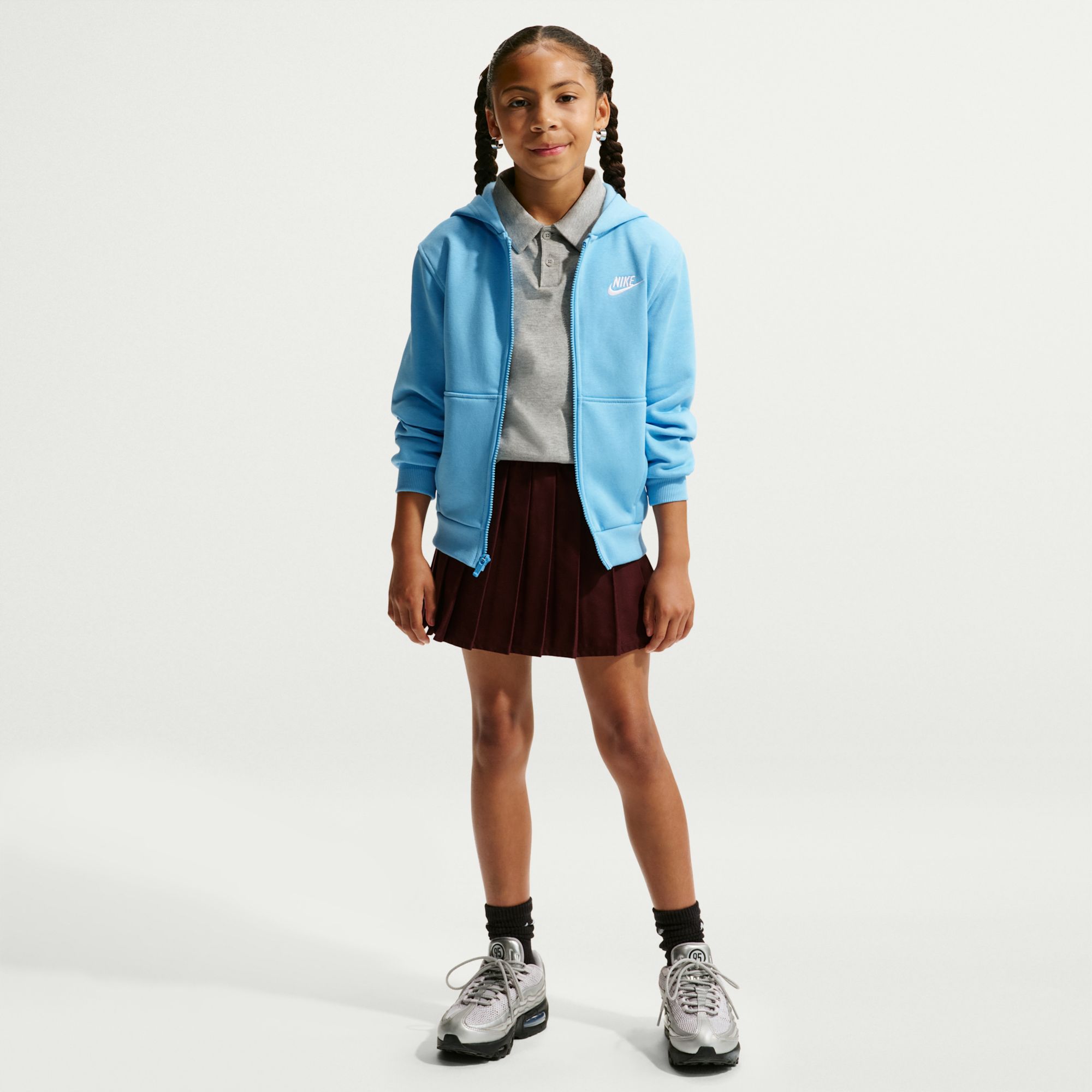 Nike Kids' Fit Sportswear Club Fleece Full-Zip Hoodie product image