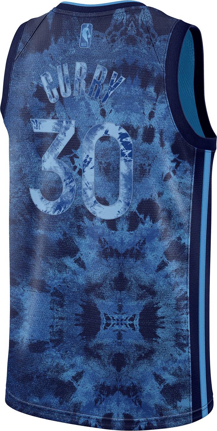 Nike Men's Golden State Warriors Stephen Curry #30 Blue Dri-FIT Swingman  Jersey