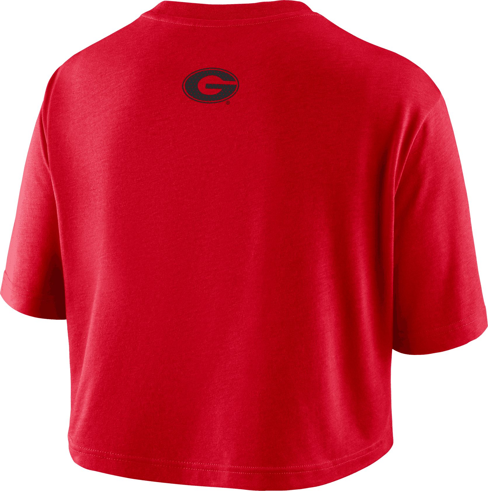 Nike Women's Georgia Bulldogs Red Dri-FIT Logo Cropped T-Shirt