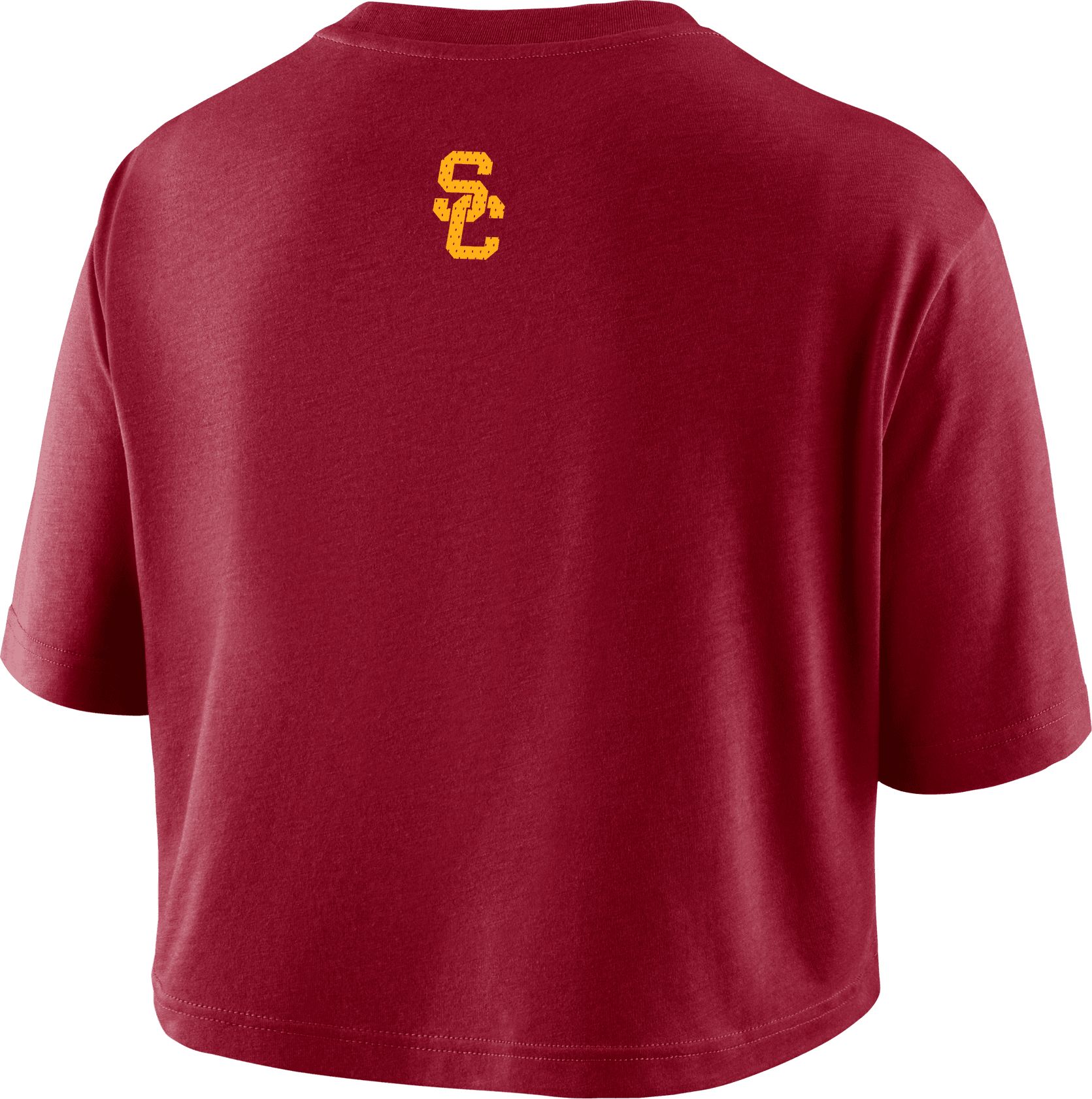 Nike Women's USC Trojans Cardinal Dri-FIT Logo Cropped T-Shirt