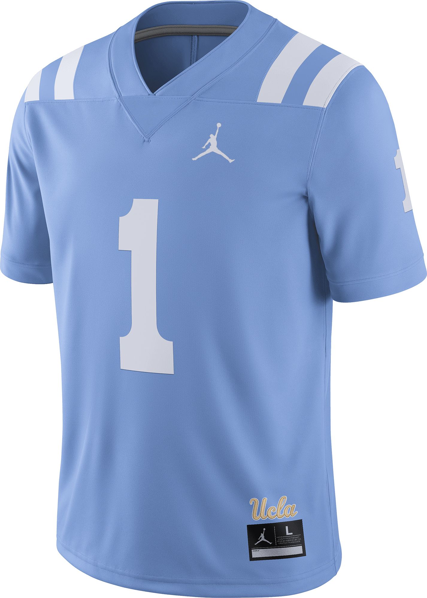 Jordan Men's UCLA Bruins #1 Blue Dri-FIT Alternate Game Football Jersey