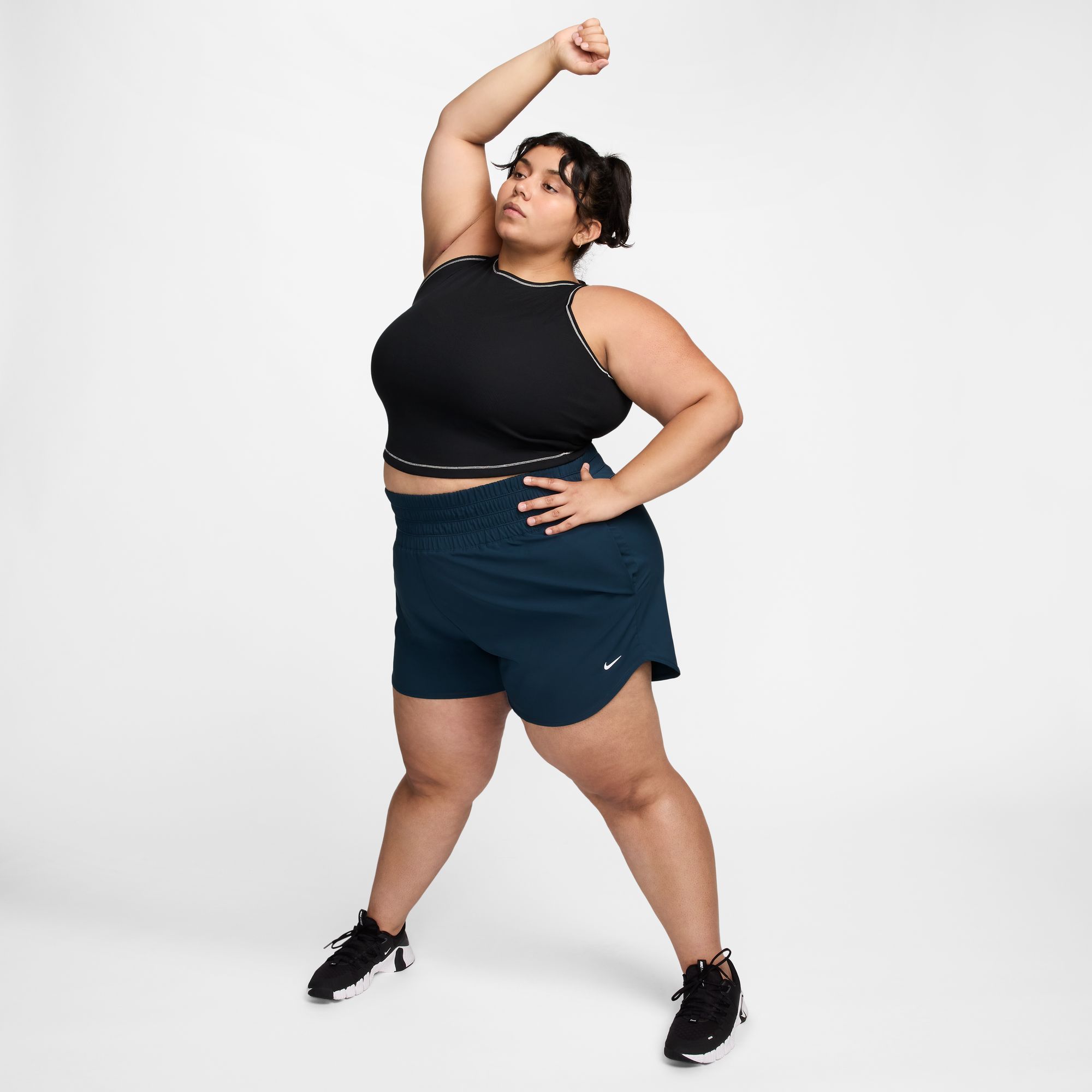 Nike Women's Dri-FIT One Plus Ultra High-Waisted 3" Brief-Lined Shorts (Plus Size) product image