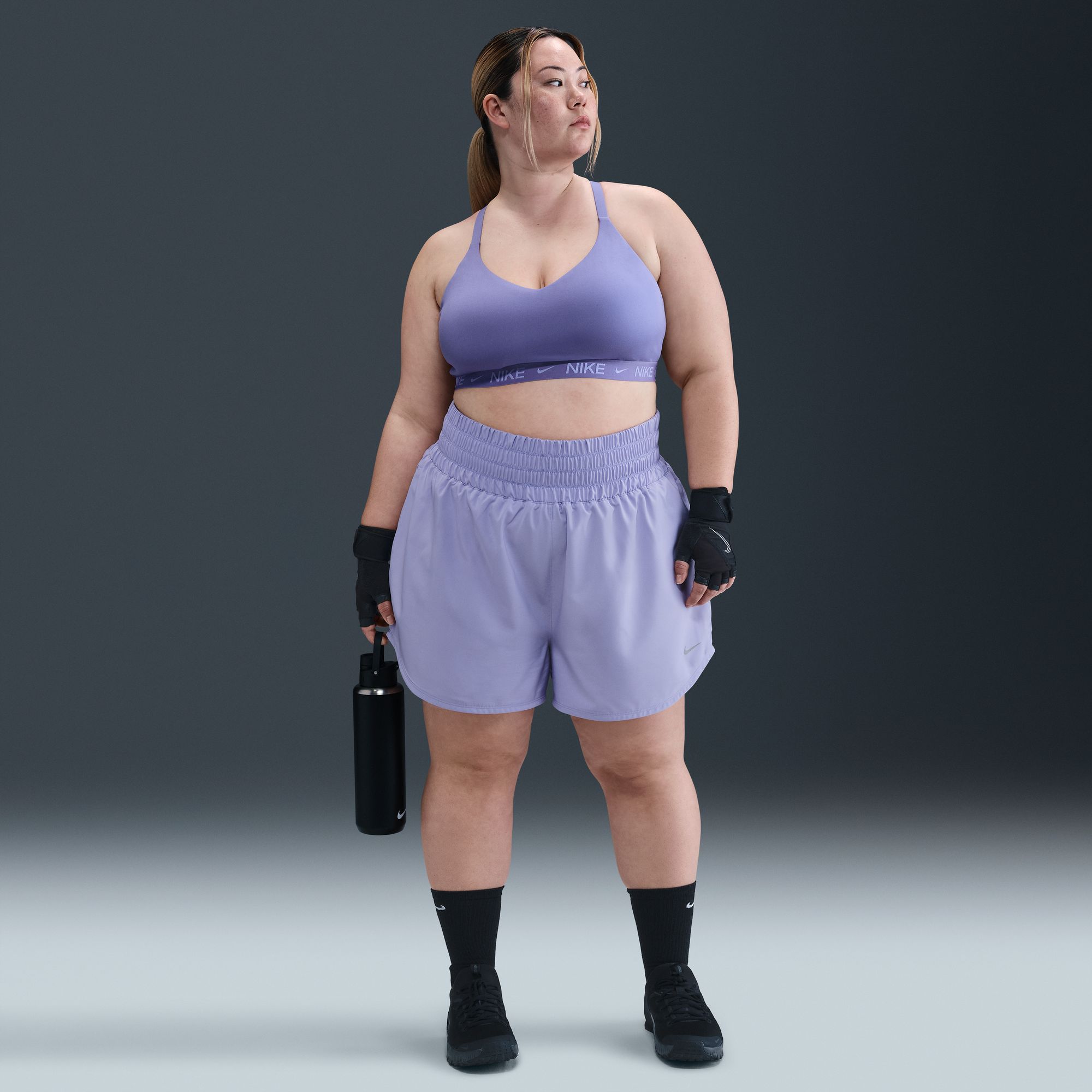 Nike Women's Dri-FIT One Plus Ultra High-Waisted 3" Brief-Lined Shorts (Plus Size) product image