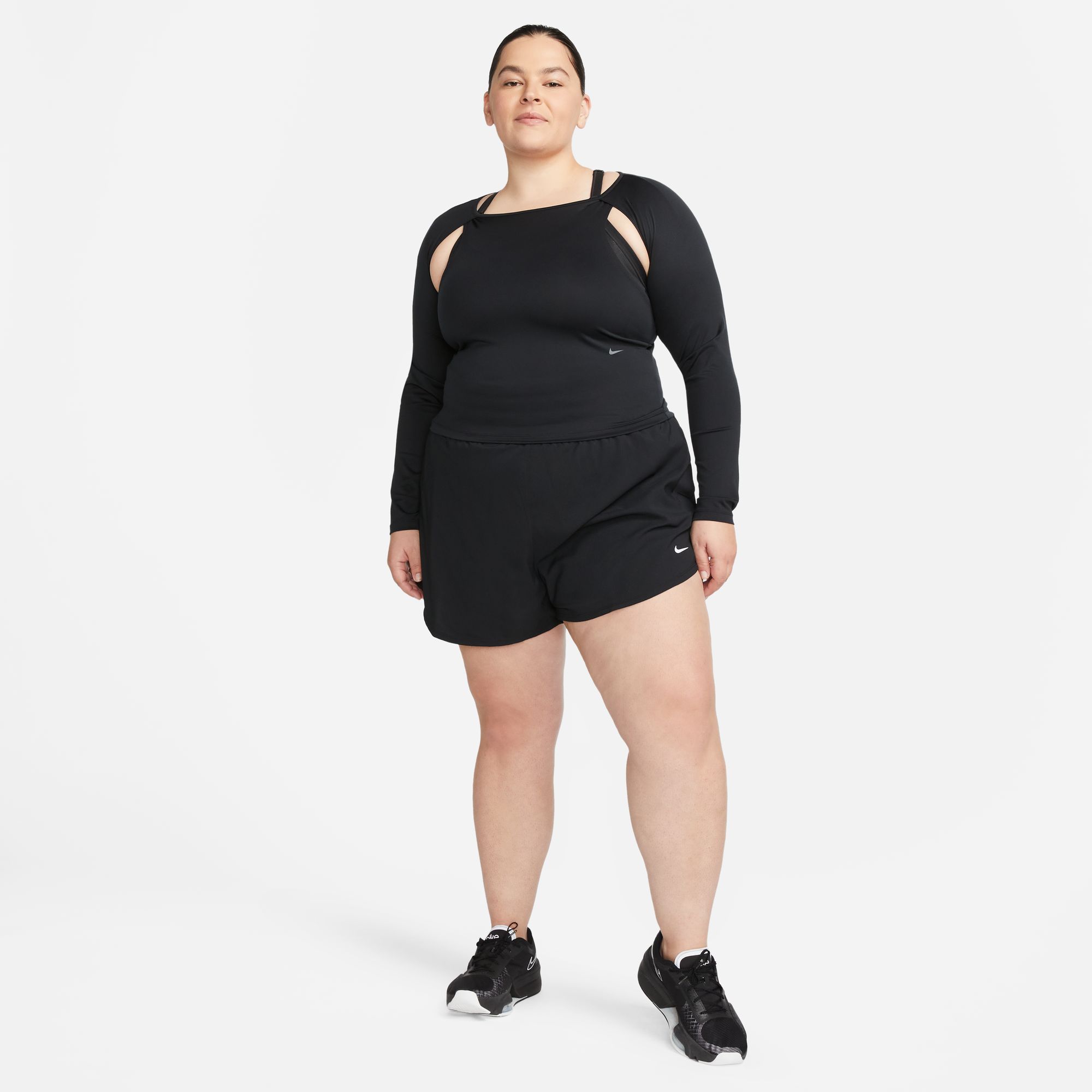 Nike Women's Dri-FIT One Plus Ultra High-Waisted 3" Brief-Lined Shorts (Plus Size) product image