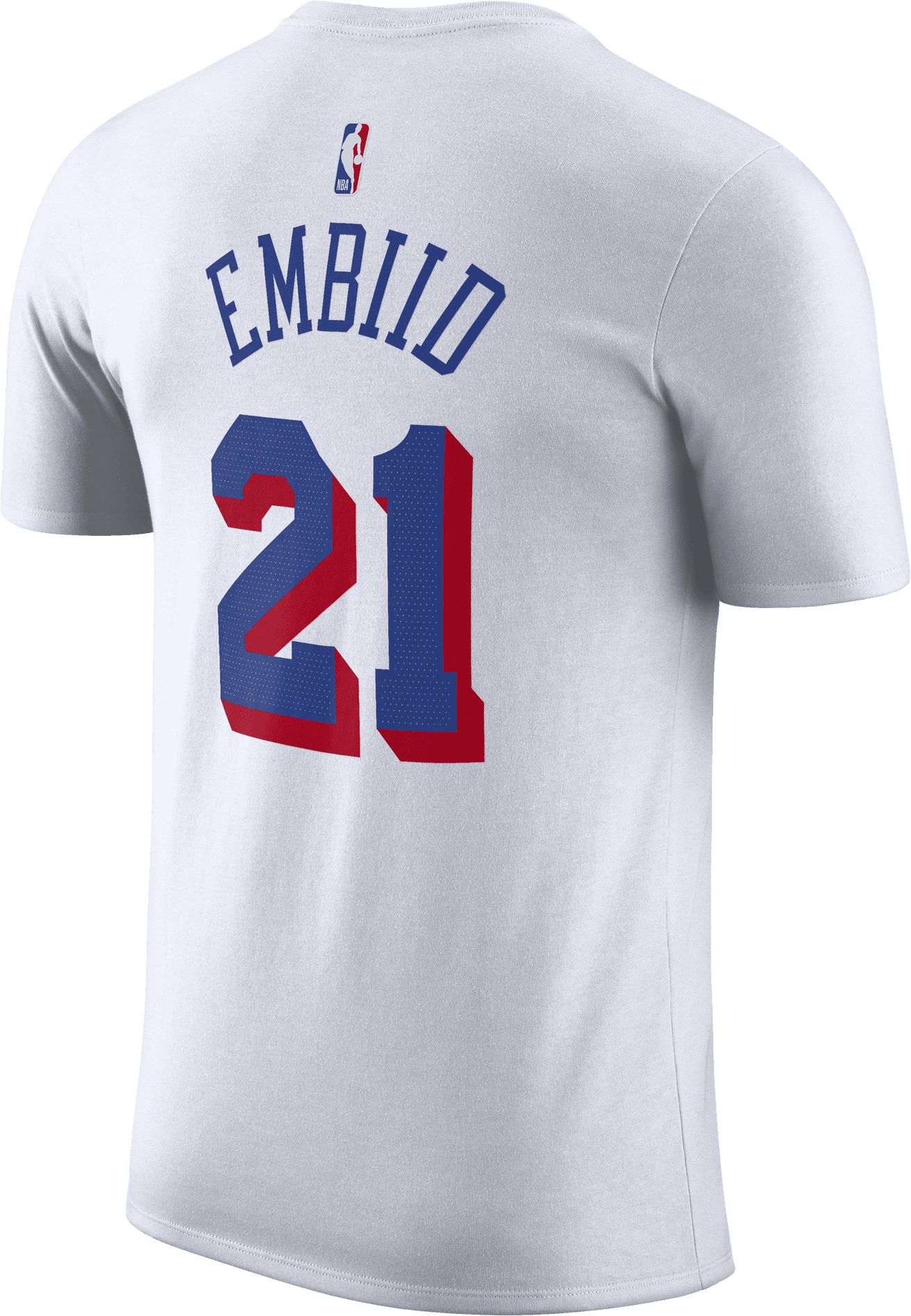 Nike Men's Philadelphia 76ers Joel Embiid #21 White T-Shirt product image