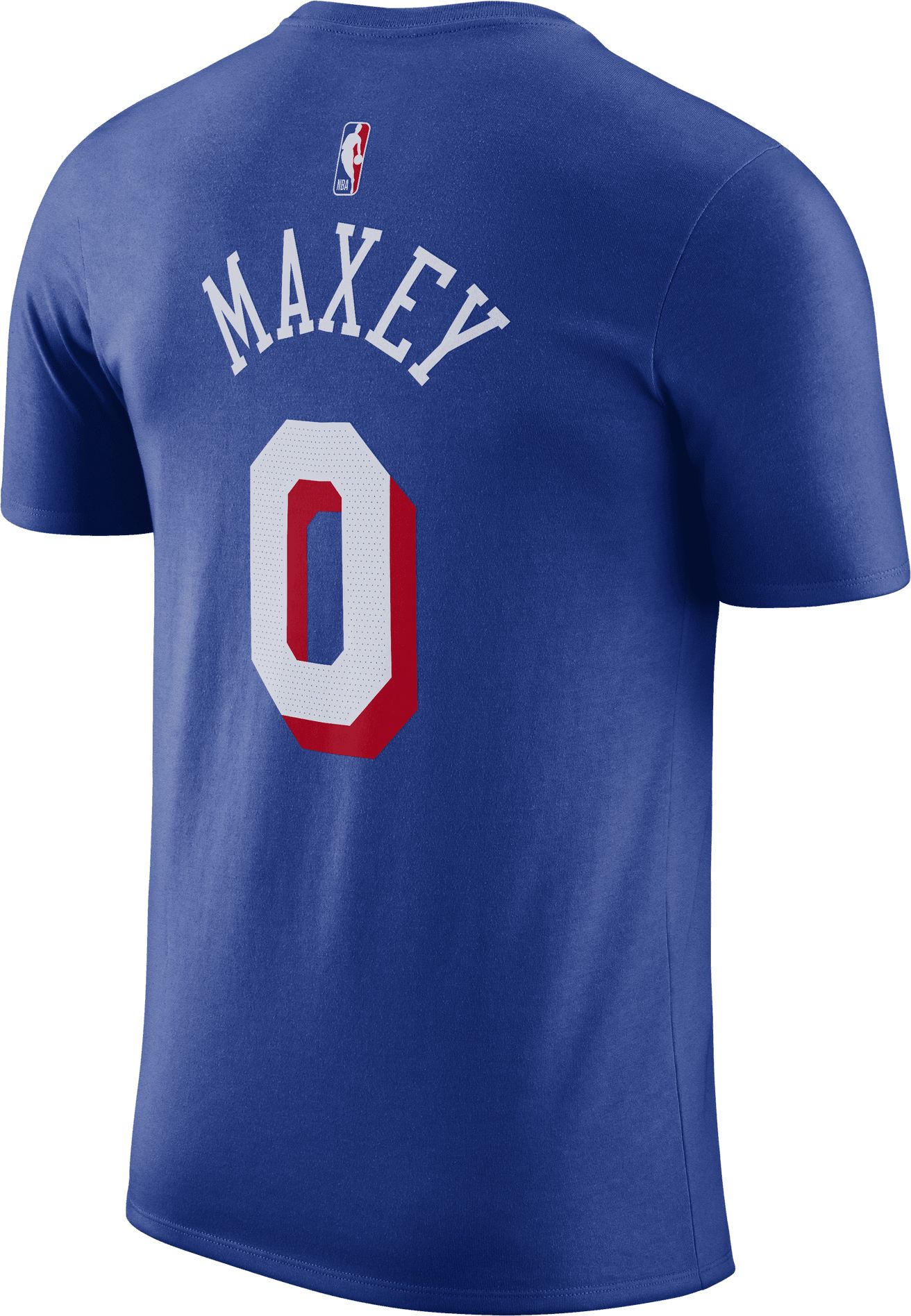 Nike Men's Philadelphia 76ers Tyrese Maxey #0 Blue T-Shirt product image