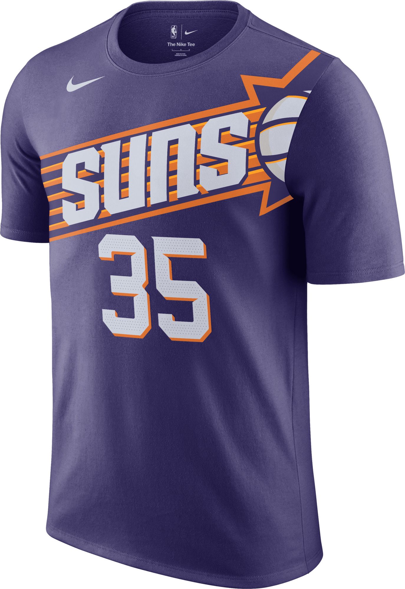 Nike Men's Phoenix Suns Kevin Durant #35 Purple T-Shirt