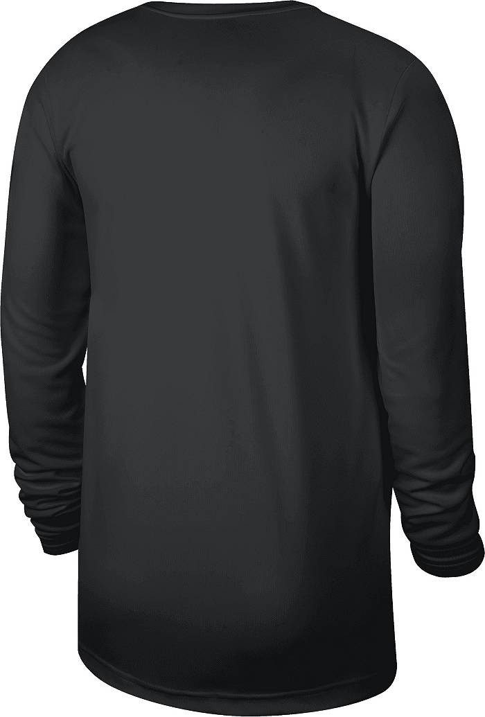 Nike Men's Brooklyn Nets Black Courtside Max90 Longsleeve T-Shirt, XXL