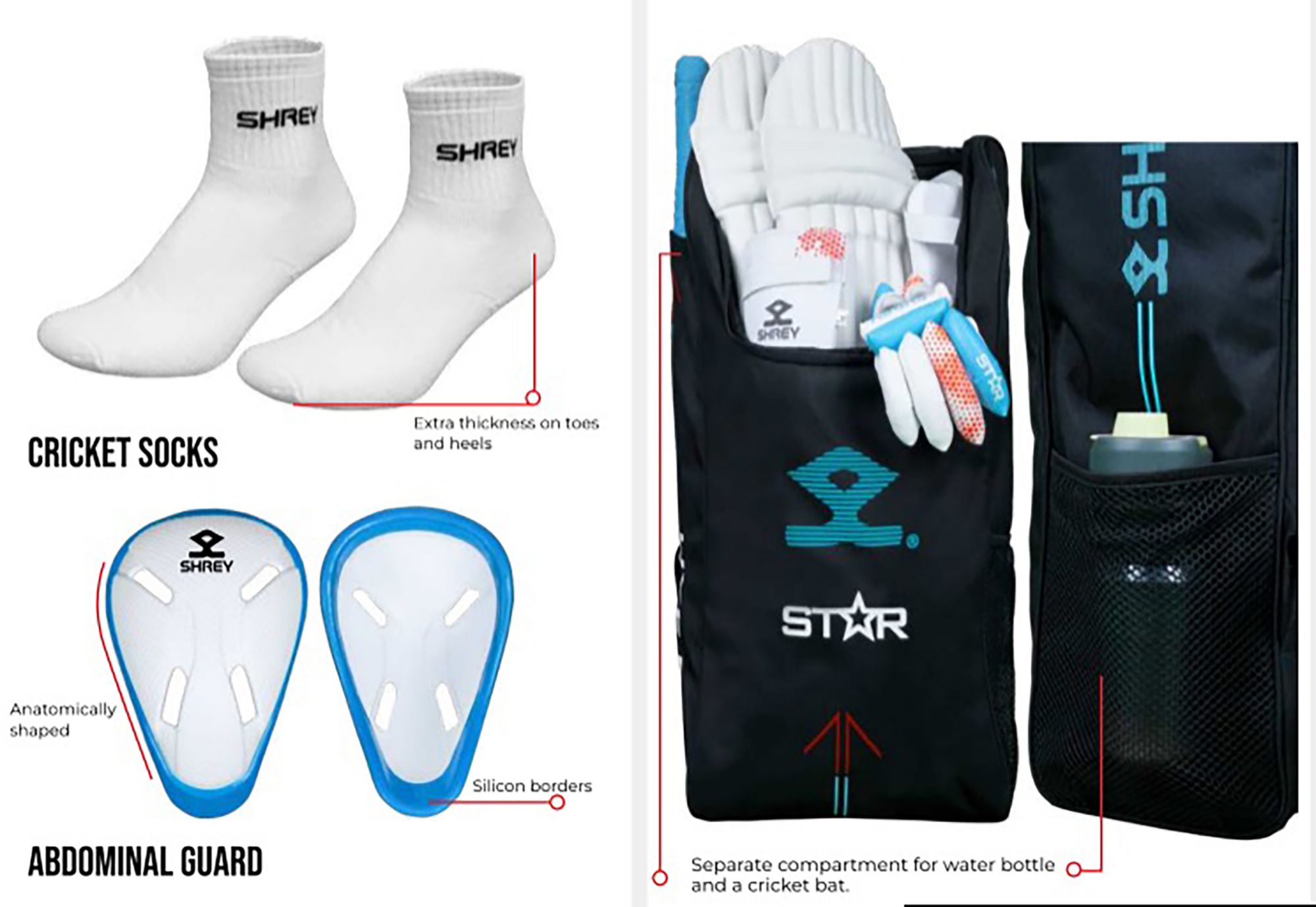 Shrey Youth Star Full Cricket Equipment Set product image