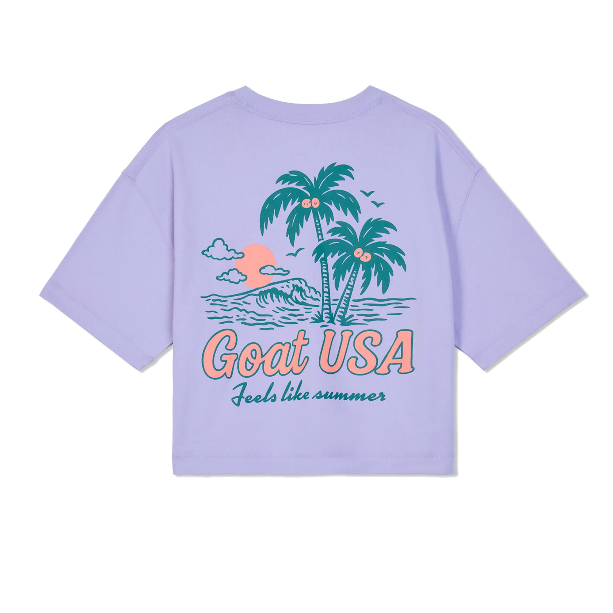 GOAT USA Feels Like Summer Women's Lacrosse Crop T-Shirt product image