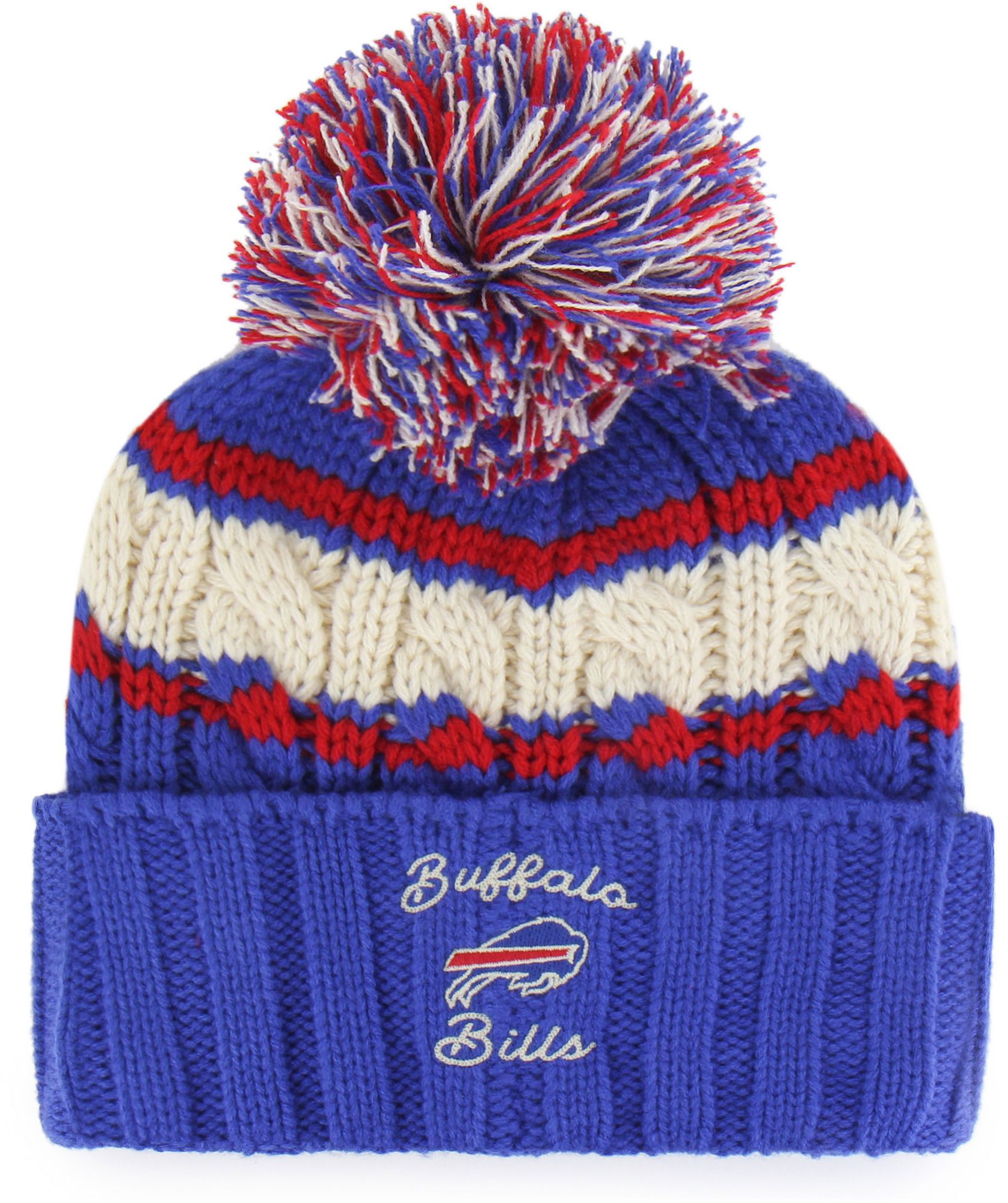 47 Women's Buffalo Bills Sonic Blue Emma Cuffed Knit Beanie