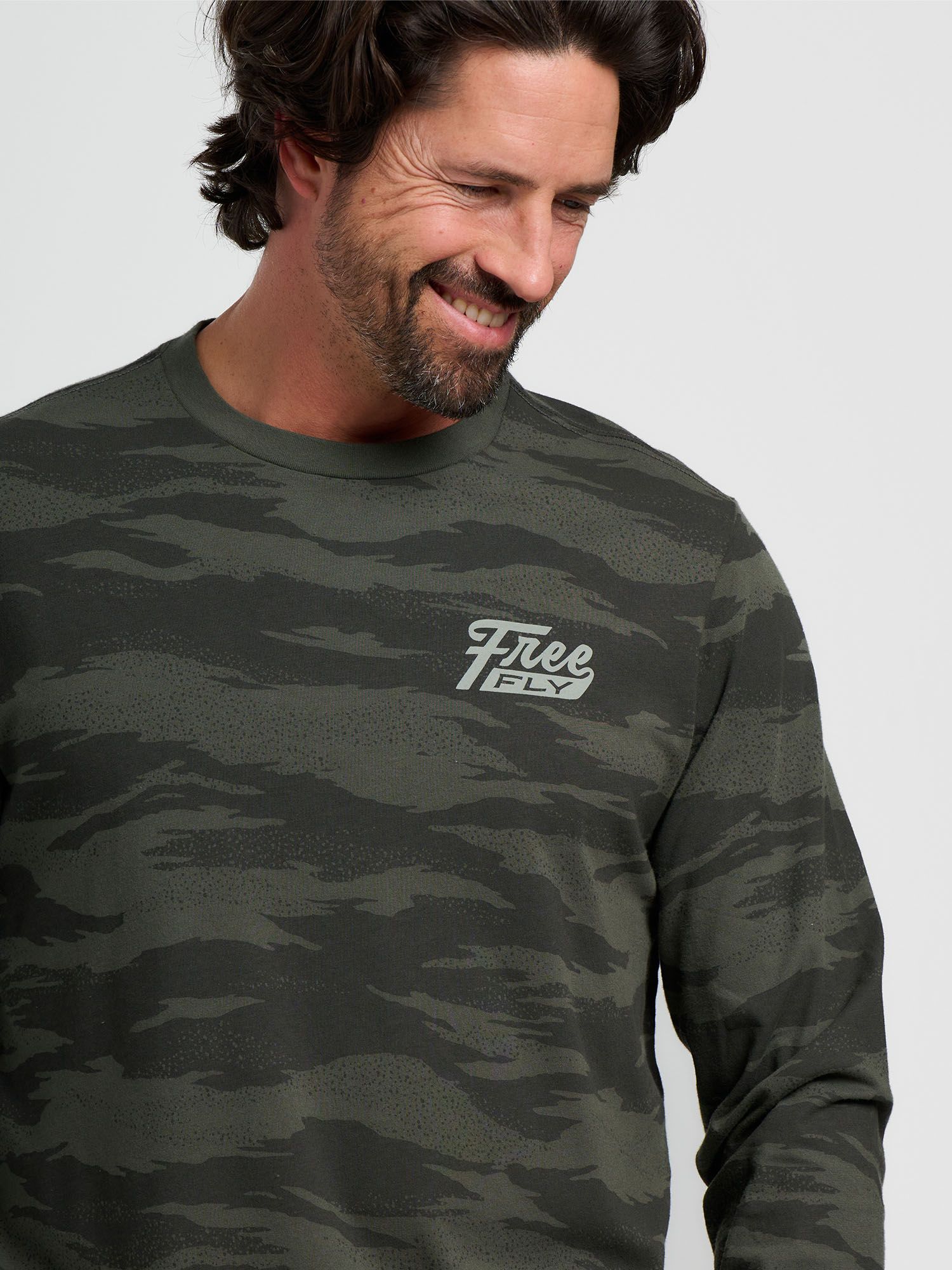 Free Fly Men's Hydro Mist Camo Long Sleeve Shirt product image