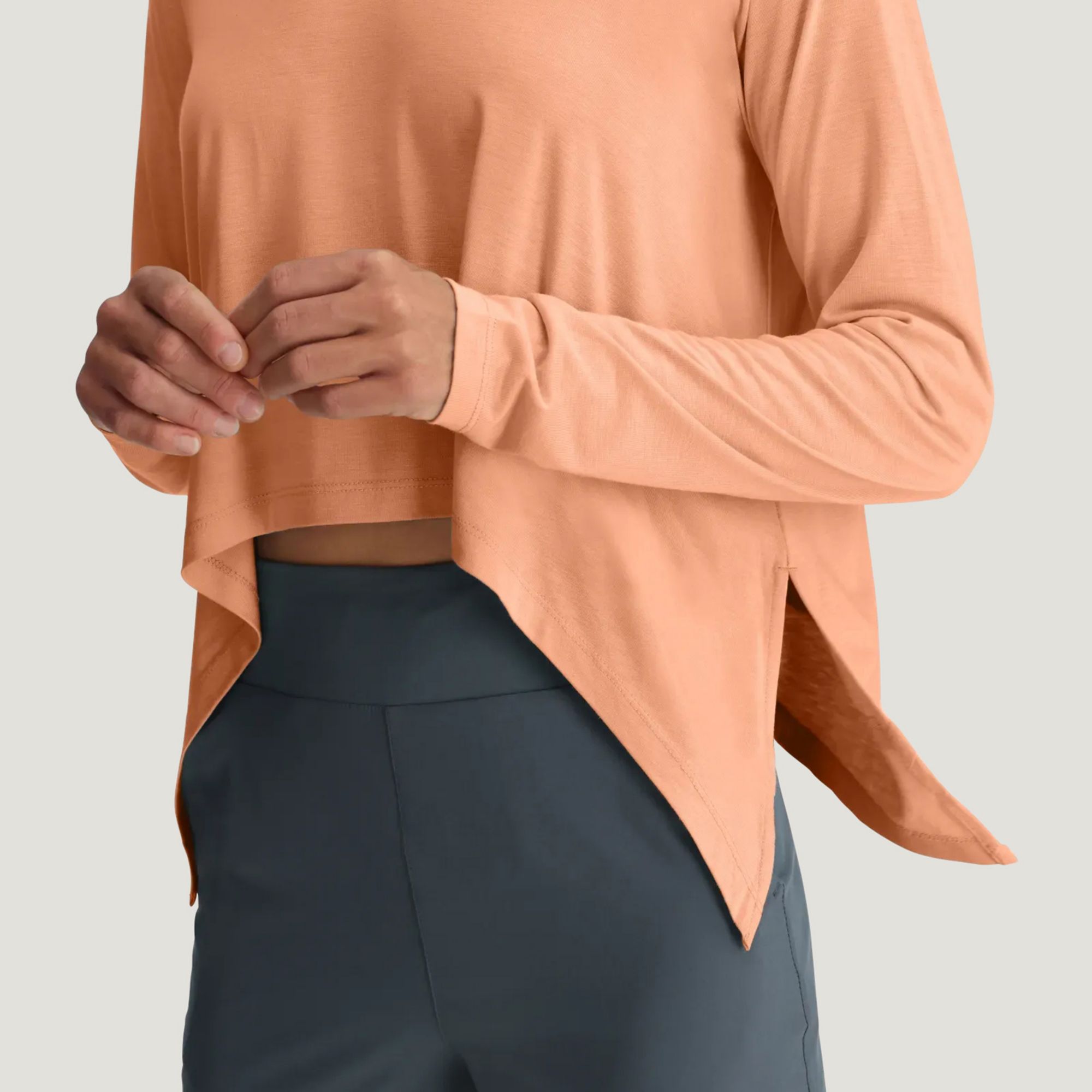 Free Fly Women's Bamboo Shade Lightweight Cropped Long Sleeve Top product image