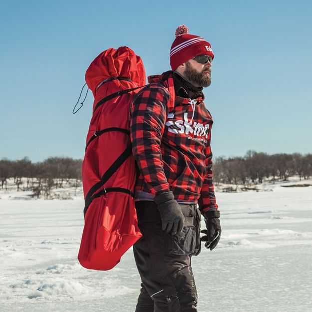 Eskimo FatFish Insulated Pop-up Portable 4-Person Ice Fishing Shelter