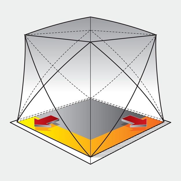 Eskimo FatFish Insulated Pop-up Portable 4-Person Ice Fishing Shelter product image