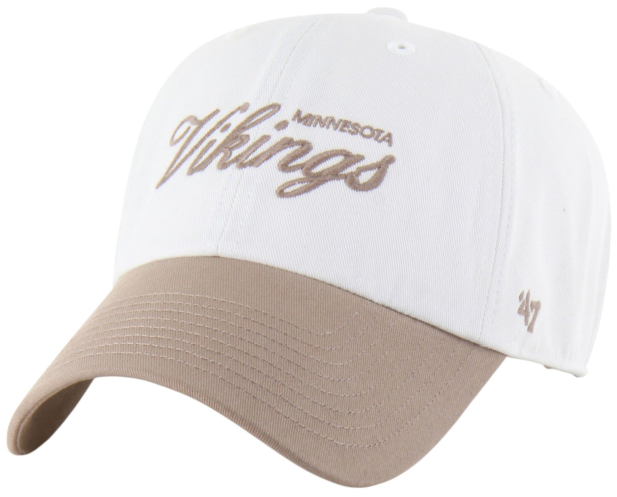 '47 Adult Minnesota Vikings Sandstone Foundation 2-Tone Beige Clean Up Adjustable Hat product image
