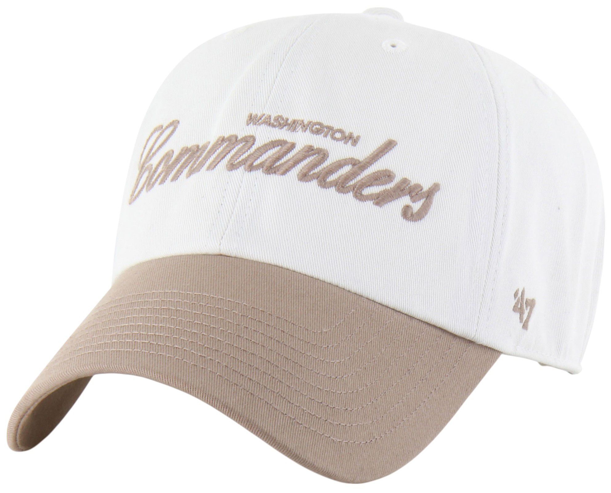 '47 Adult Washington Commanders Sandstone Foundation 2-Tone Beige Clean Up Adjustable Hat product image