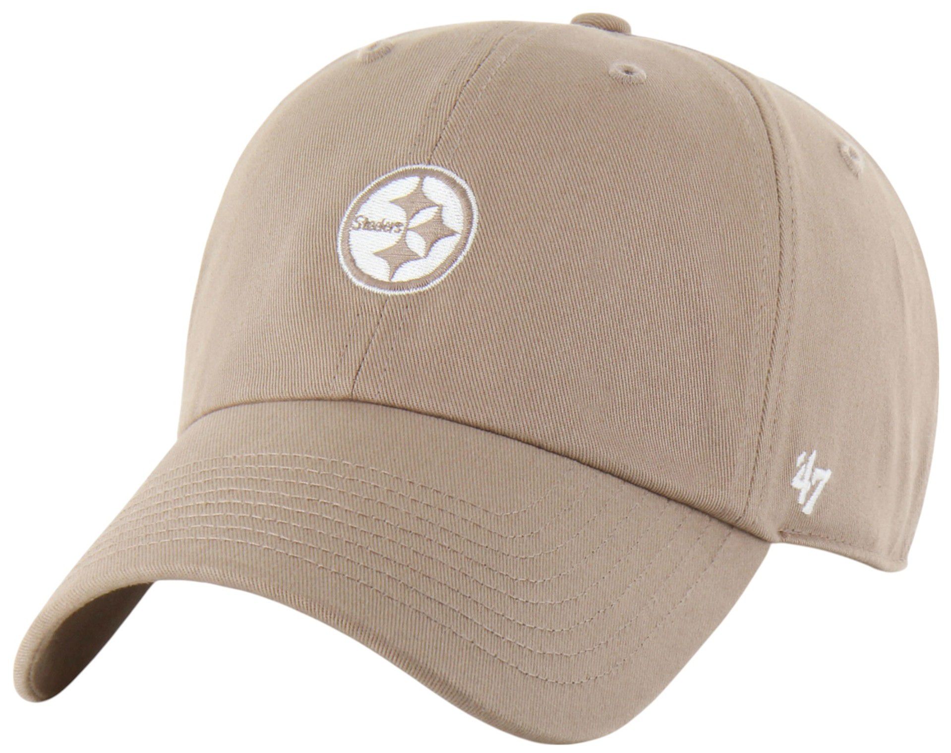 '47 Adult Pittsburgh Steelers Light Brown Foundational Clean Up Adjustable Hat product image