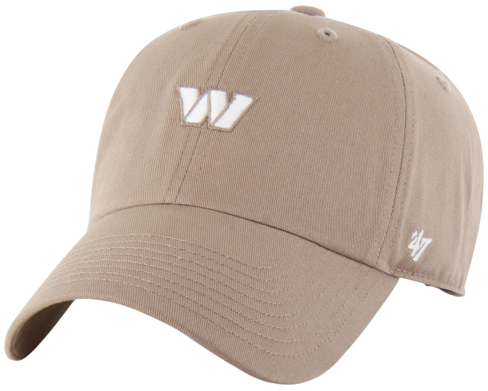 '47 Adult Washington Commanders Light Brown Foundational Clean Up Adjustable Hat product image