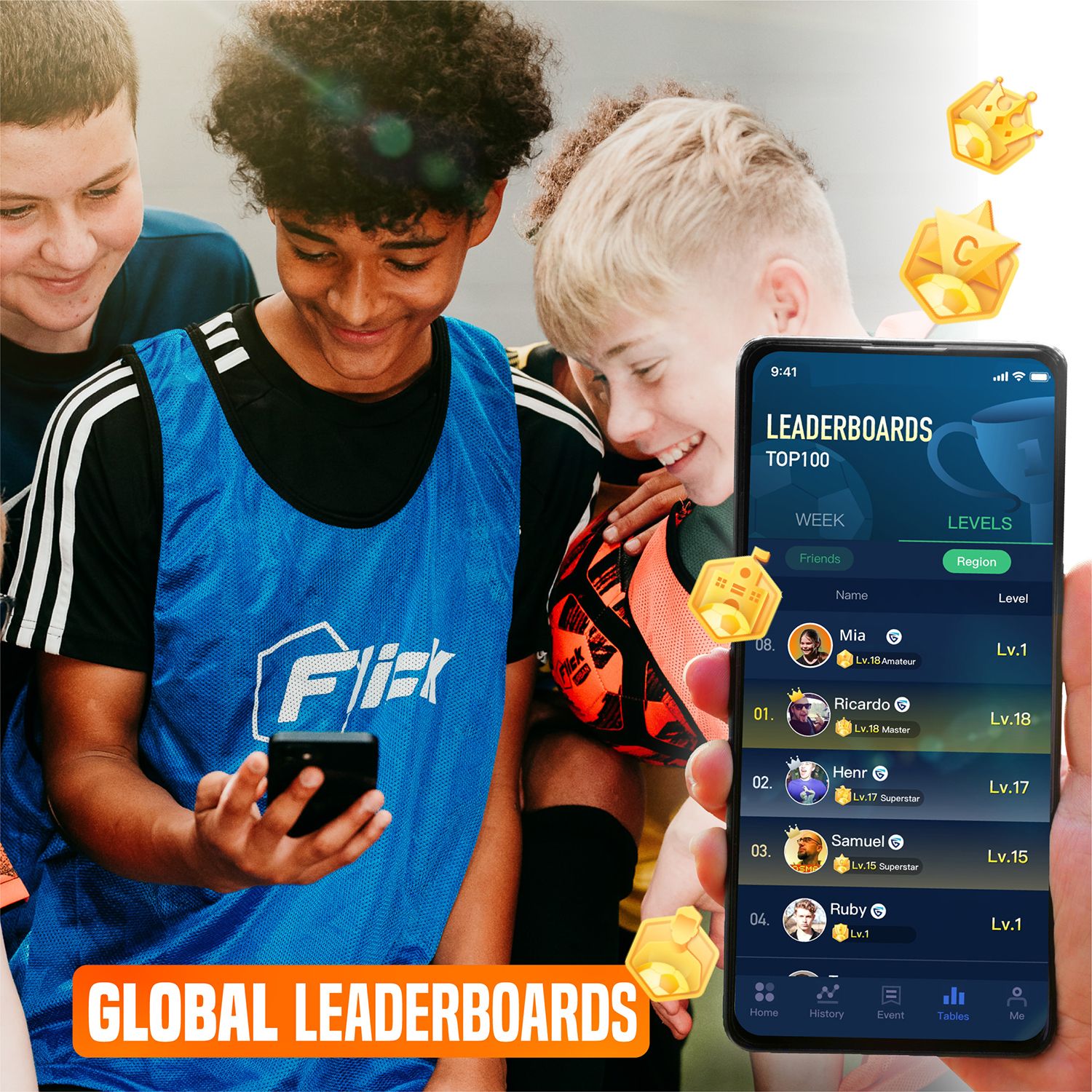 Flick Smart Soccer Tracker w/ Shin Guards product image