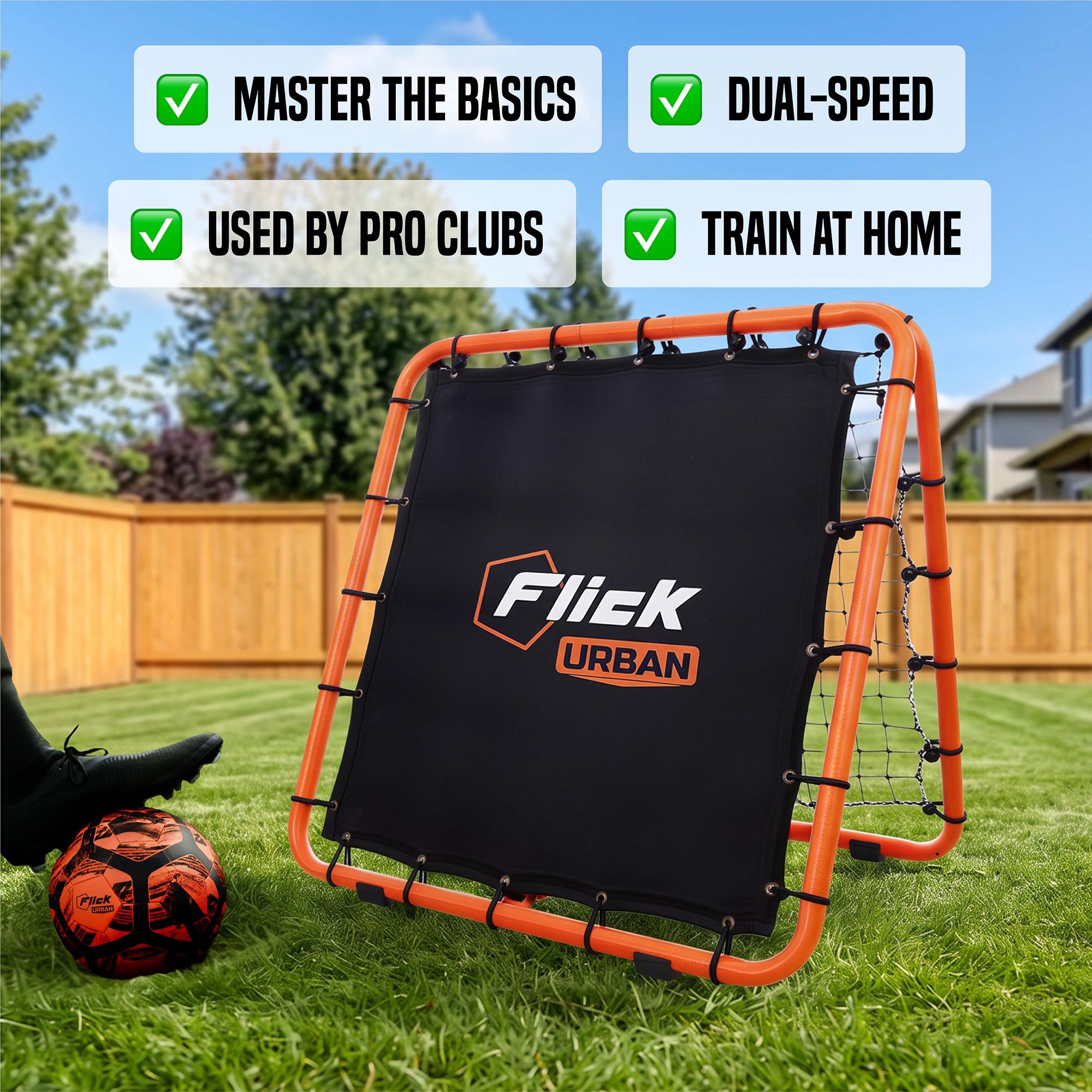 Flick Urban Dual Speed Soccer Rebounder product image