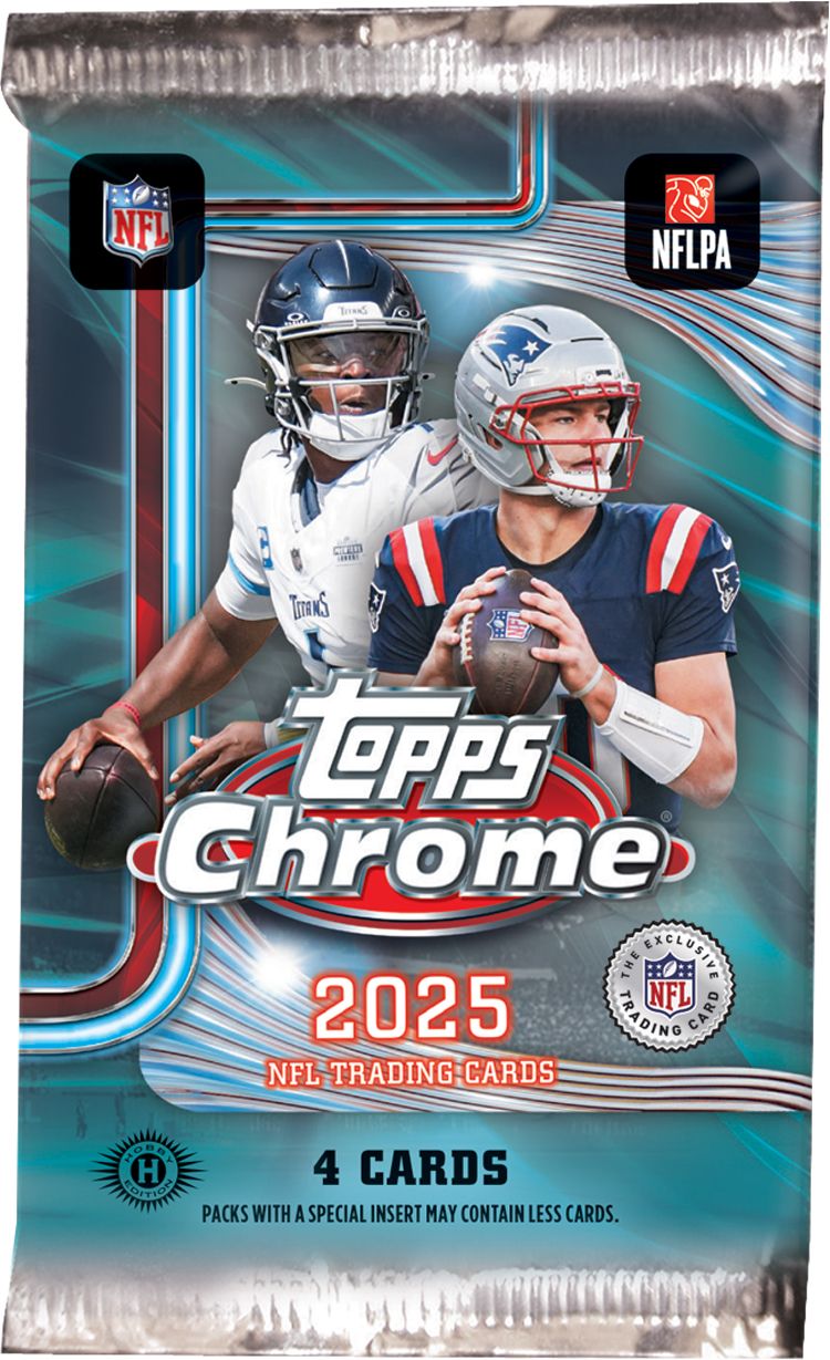 2025 Topps Chrome Football NFL Value Box product image