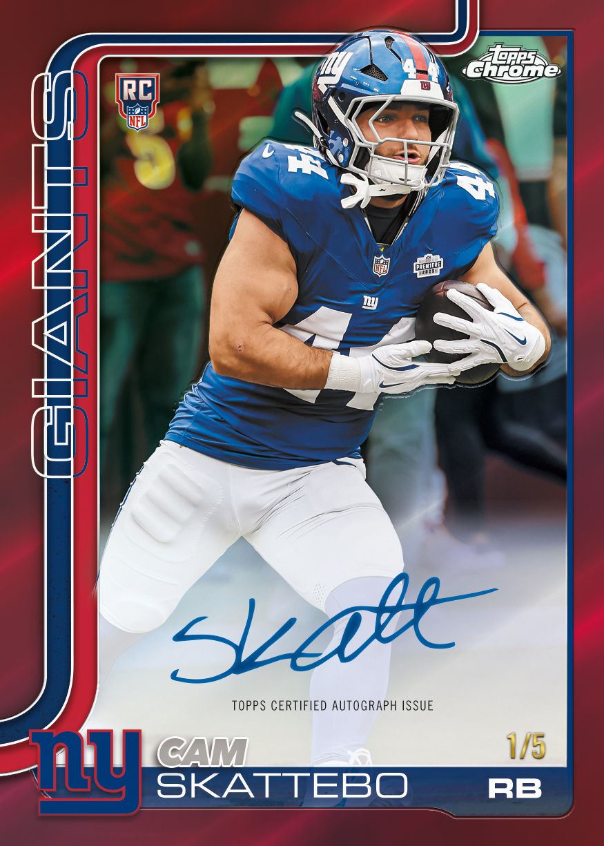 2025 Topps Chrome Football NFL Value Box product image