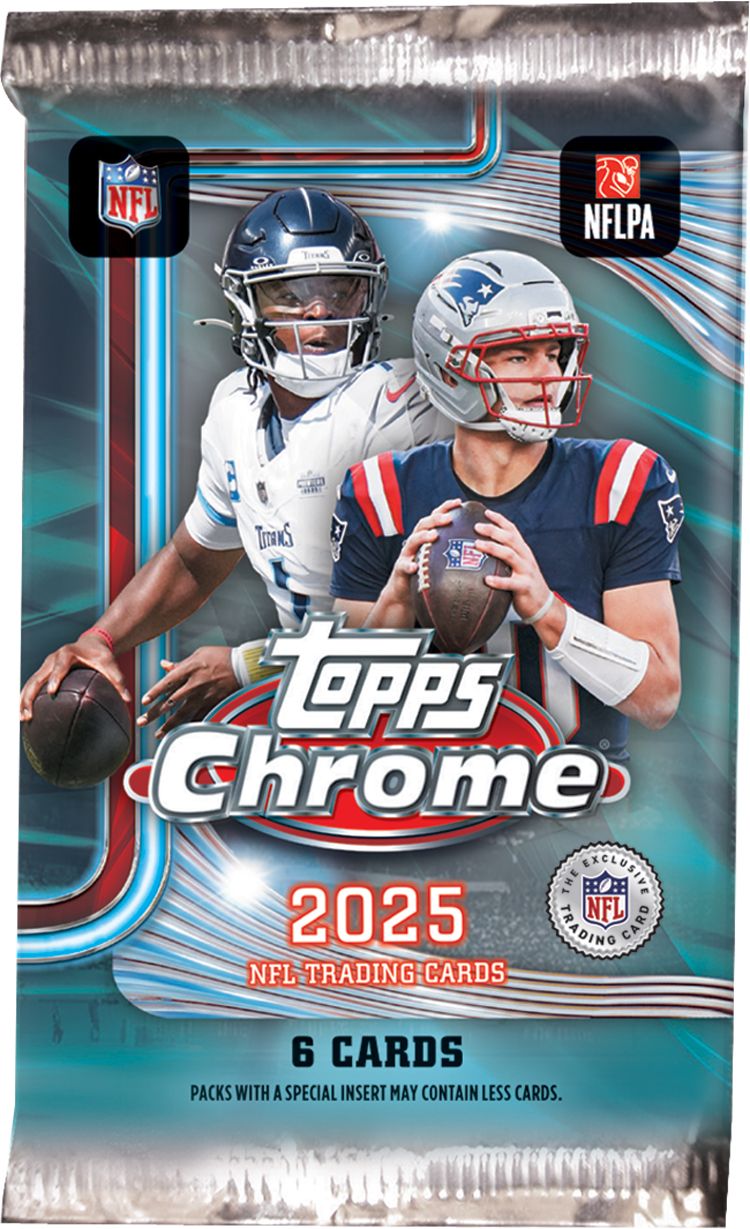 2025 Topps Chrome Football NFL Mega Box product image