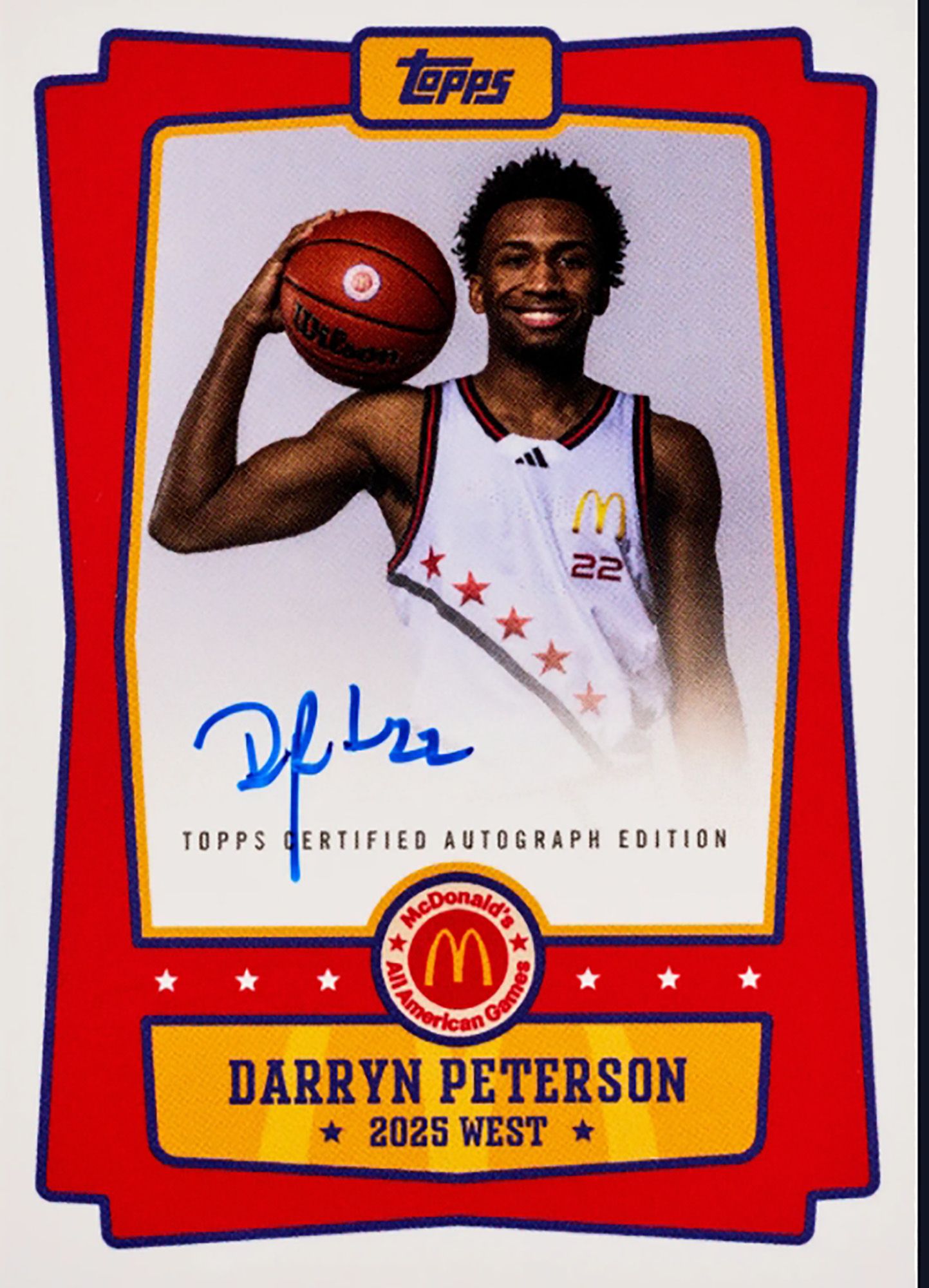 2025 McDonald's All-American Topps Chrome Basketball Mega Box product image