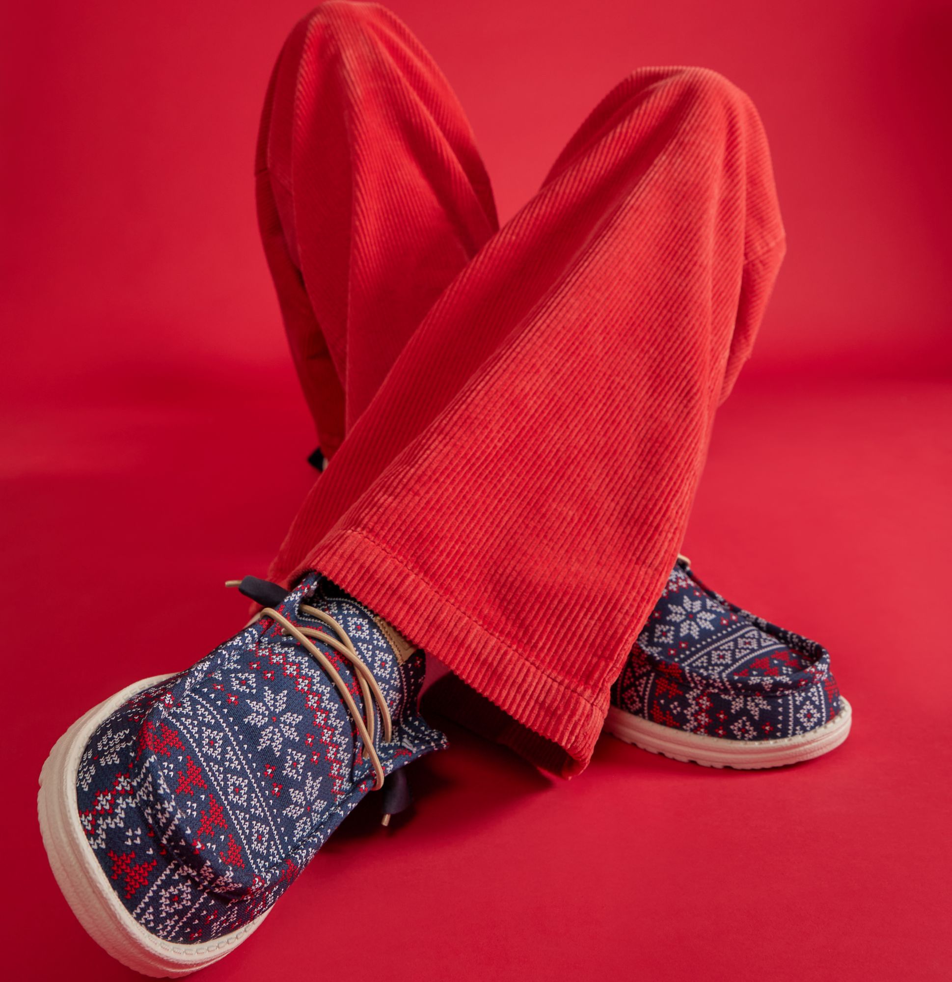 Hey Dude Men's Wally Winter Sweater Shoes product image