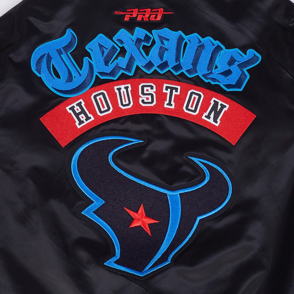 Pro Standard Men's Houston Texans Black 'Best Of' Satin Jacket product image