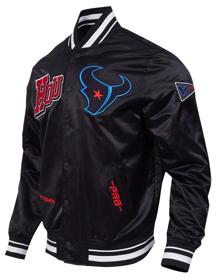 Pro Standard Men's Houston Texans Black 'Best Of' Satin Jacket product image