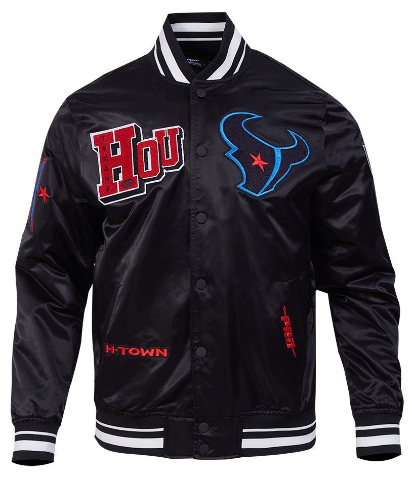 Pro Standard Men's Houston Texans Black 'Best Of' Satin Jacket product image
