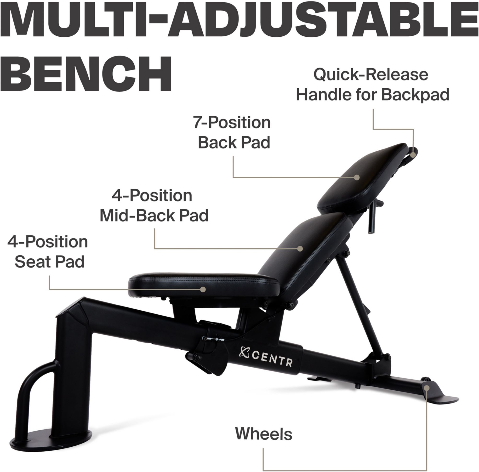 Centr Multi-Adjustable Workout Bench product image