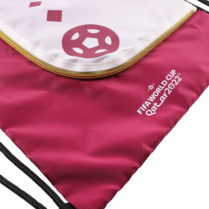 Icon FIFA World Cup Qatar 2022 Premium Drawstring Bag White & Maroon | Dick's Sporting Goods