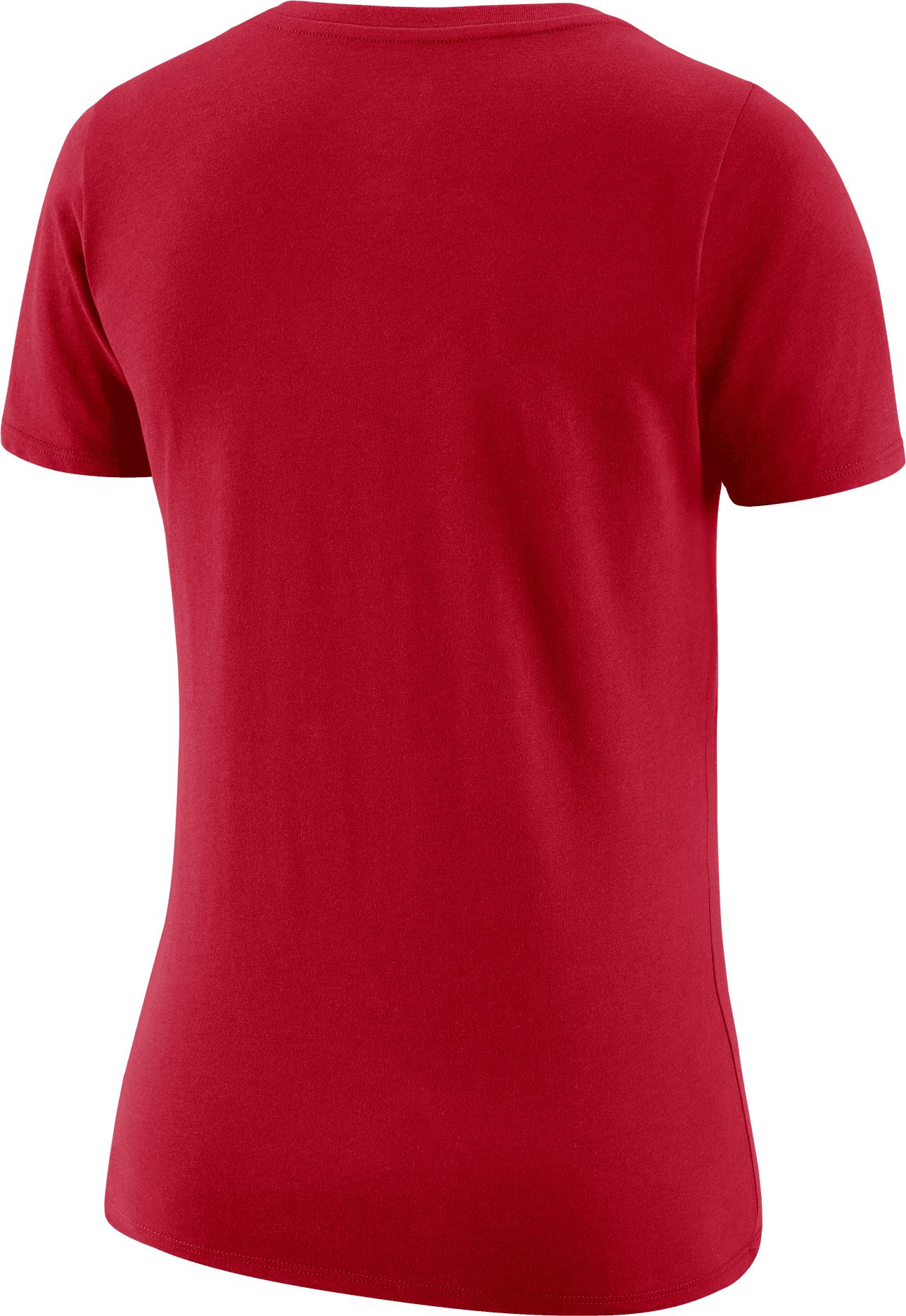 Nike Women's Chicago Bulls Red Logo V-Neck T-Shirt