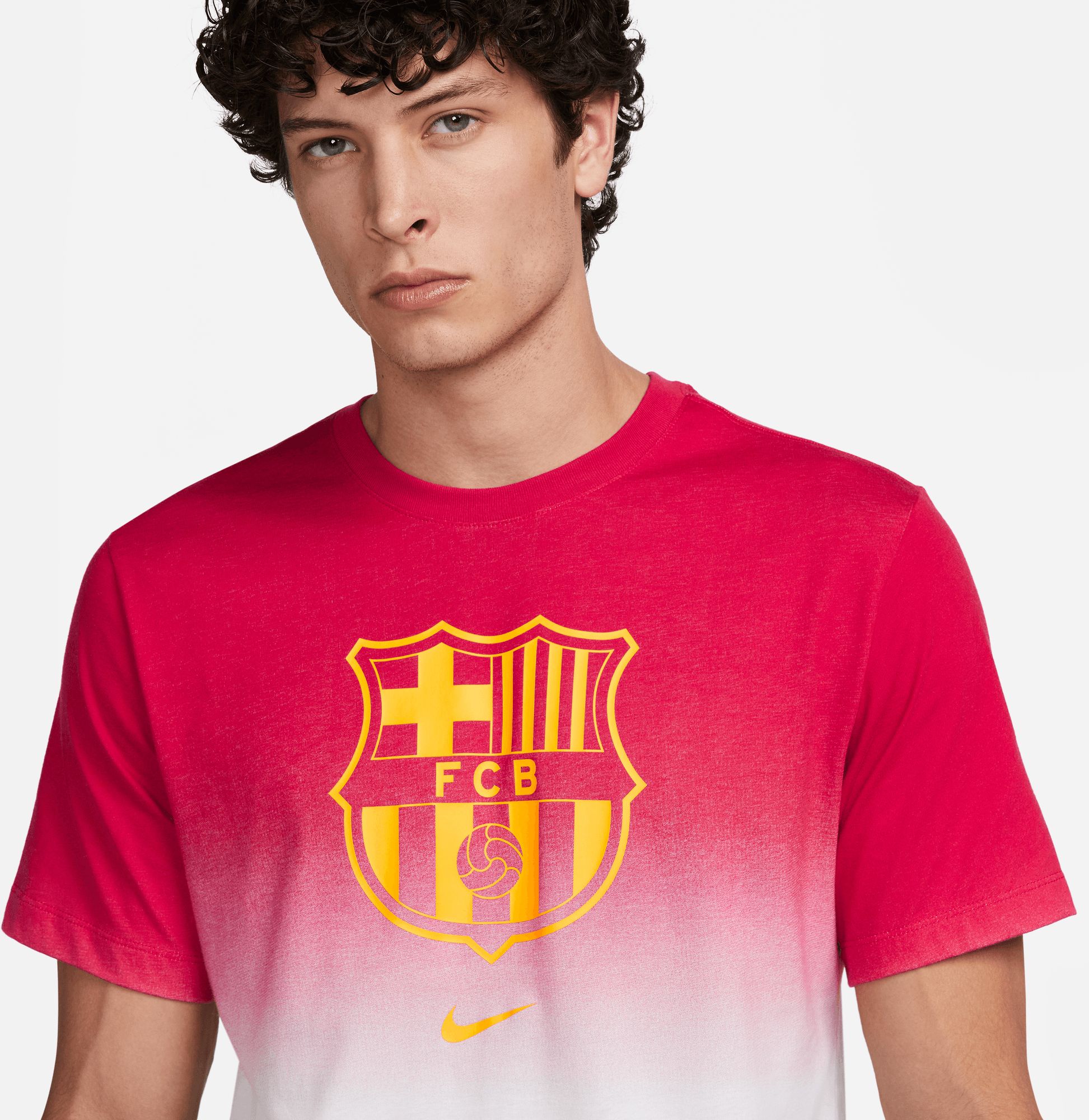 Nike FC Barcelona 2023 Dipdye Crest White T-Shirt