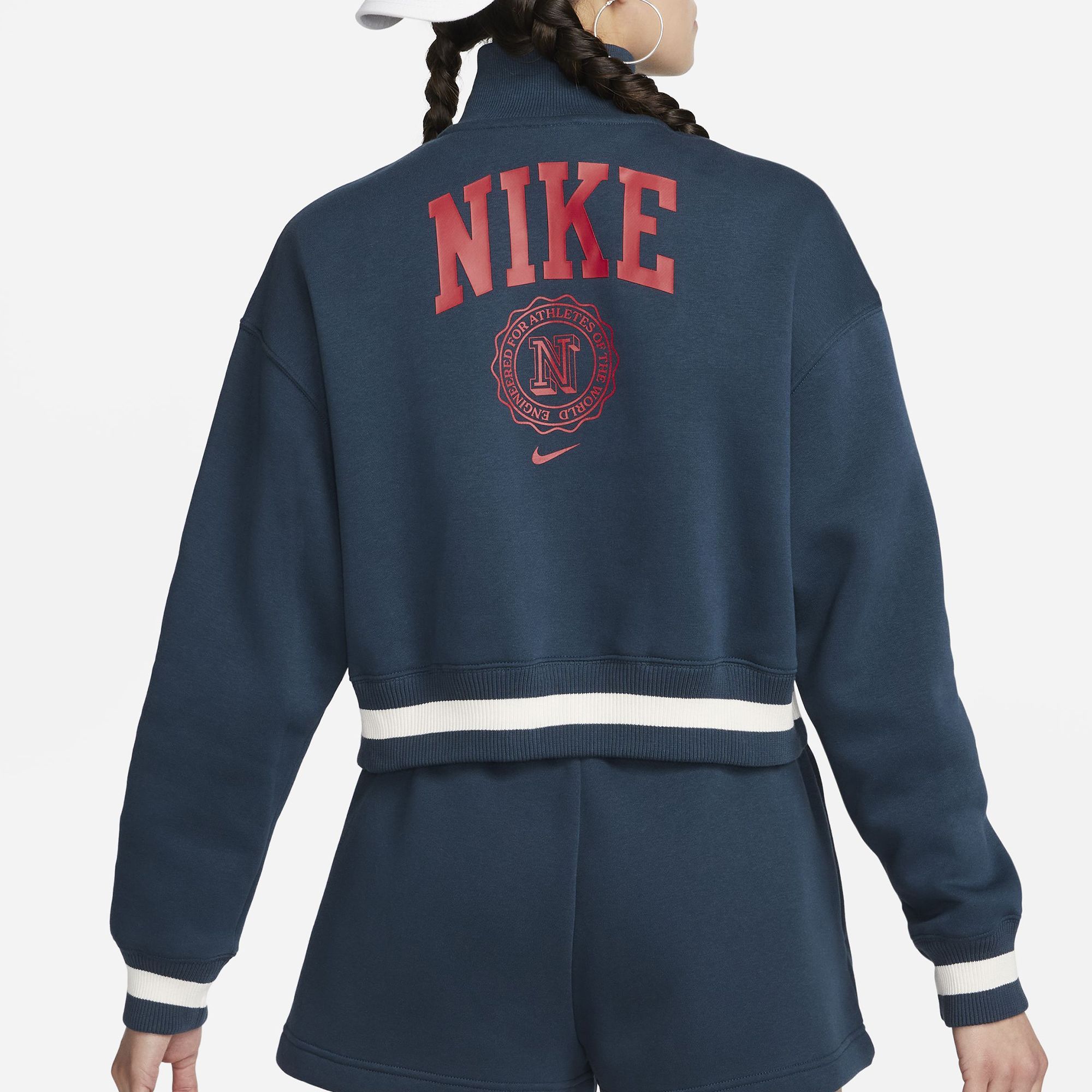 Nike Women's Sportswear Phoenix Fleece Oversized 1/2-Zip Crop Sweatshirt product image