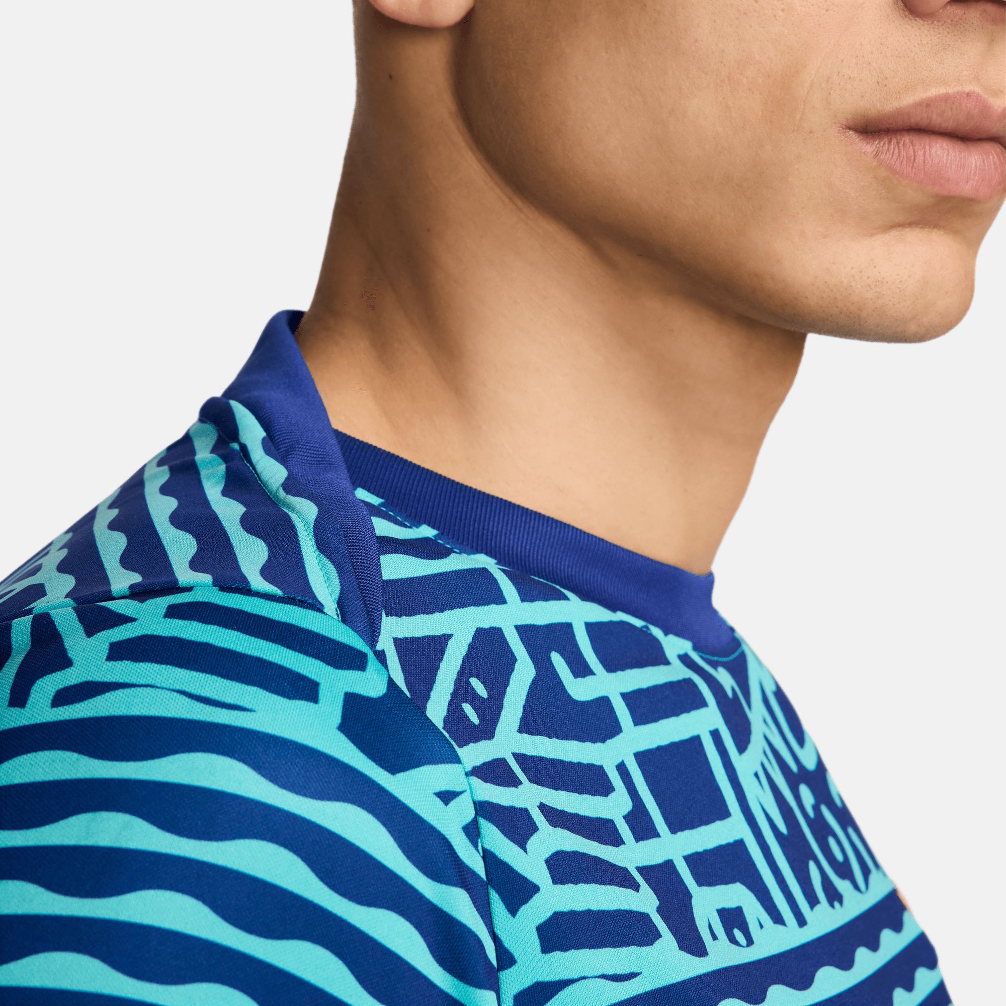 Nike Adult Brazil 2024 Teal Prematch Jersey product image